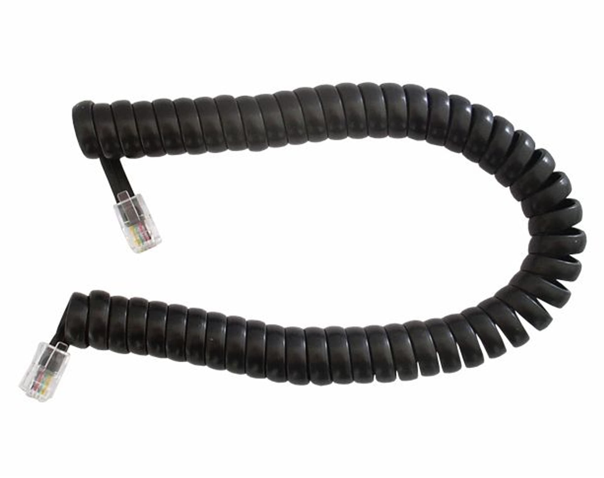 

Przyłącze telefoniczne wtyk - wtyk, 15 m, czarne. (1LM)