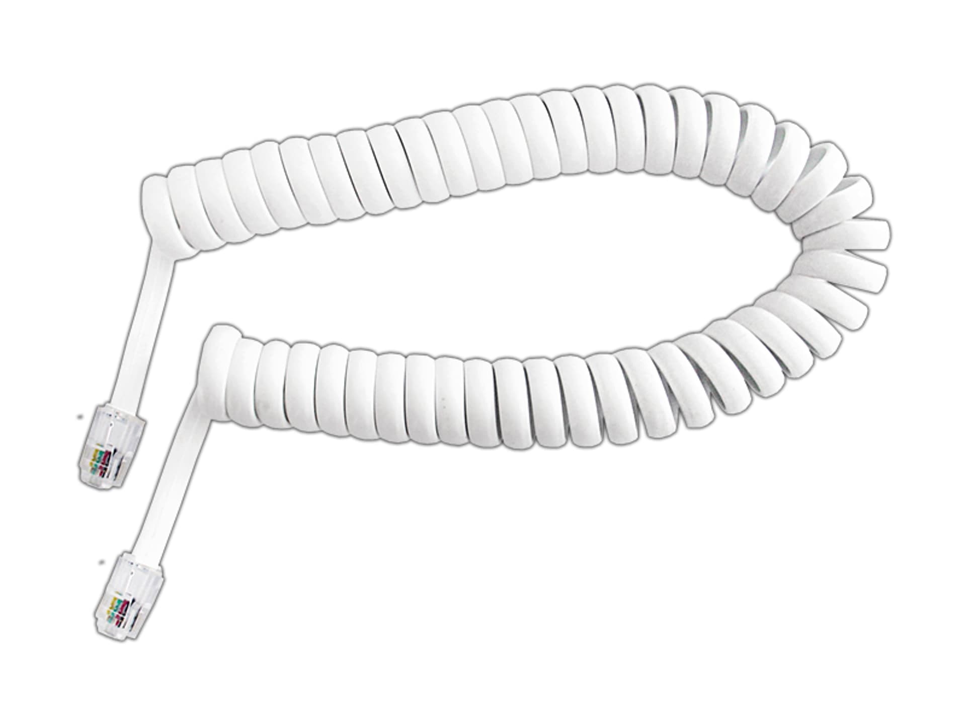 

Przyłącze telefoniczne skręcane wtyk - wtyk, 4m, skręcane, białe. (1LM)