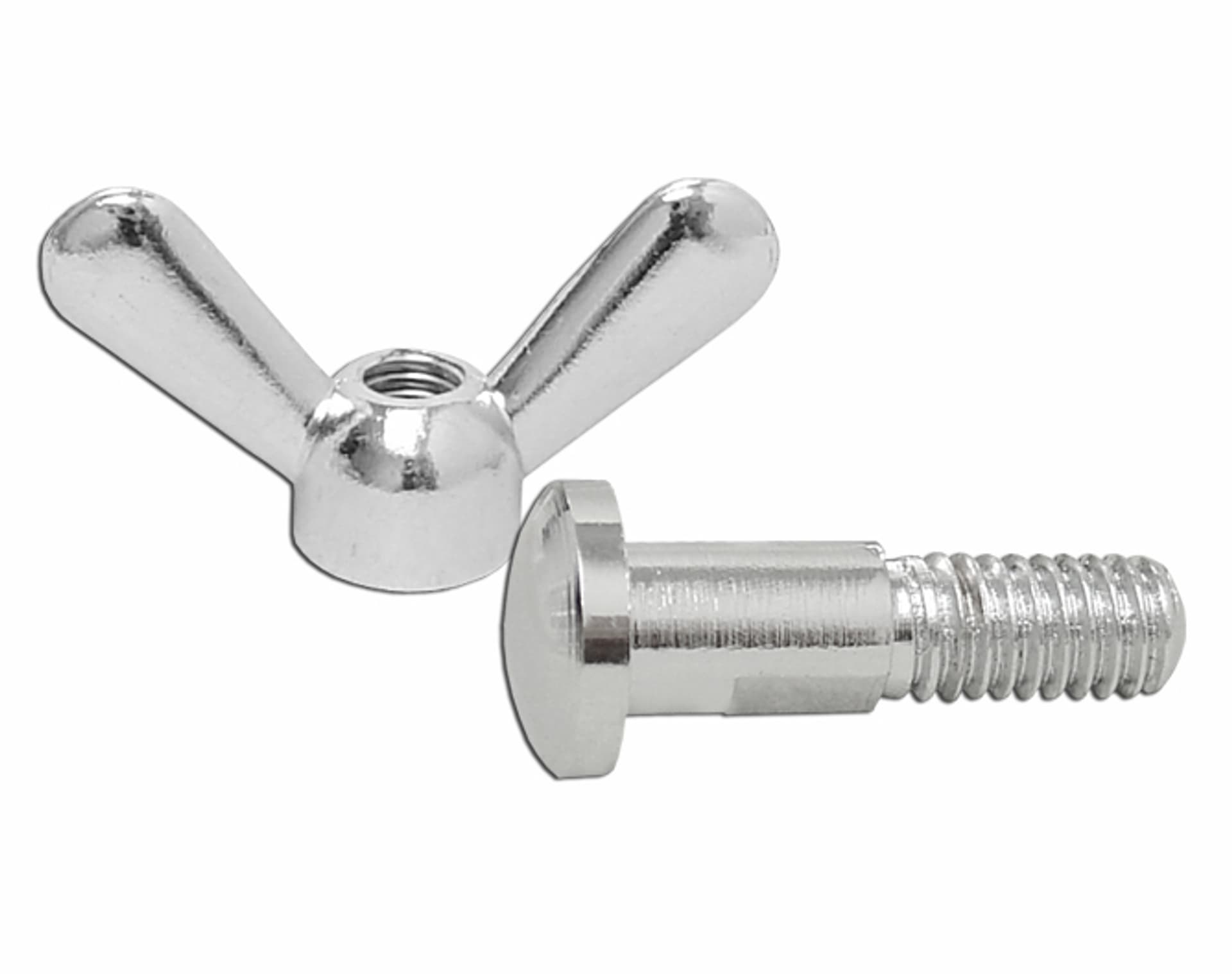 

5 szt. Motylek antenowy CB chromowany