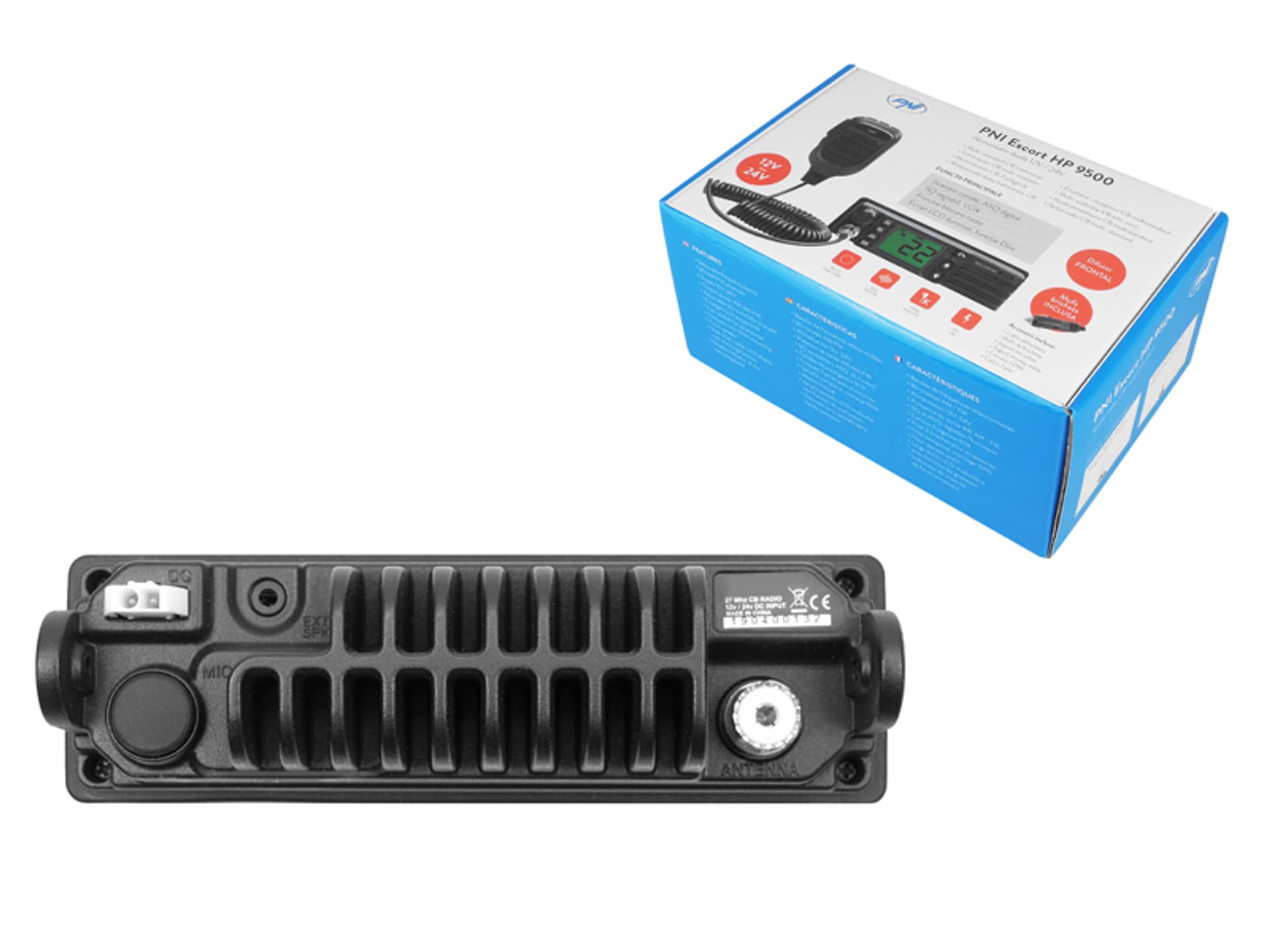 

Radio CB Pni9500 12/24V, głośnik z przodu. (1LM)