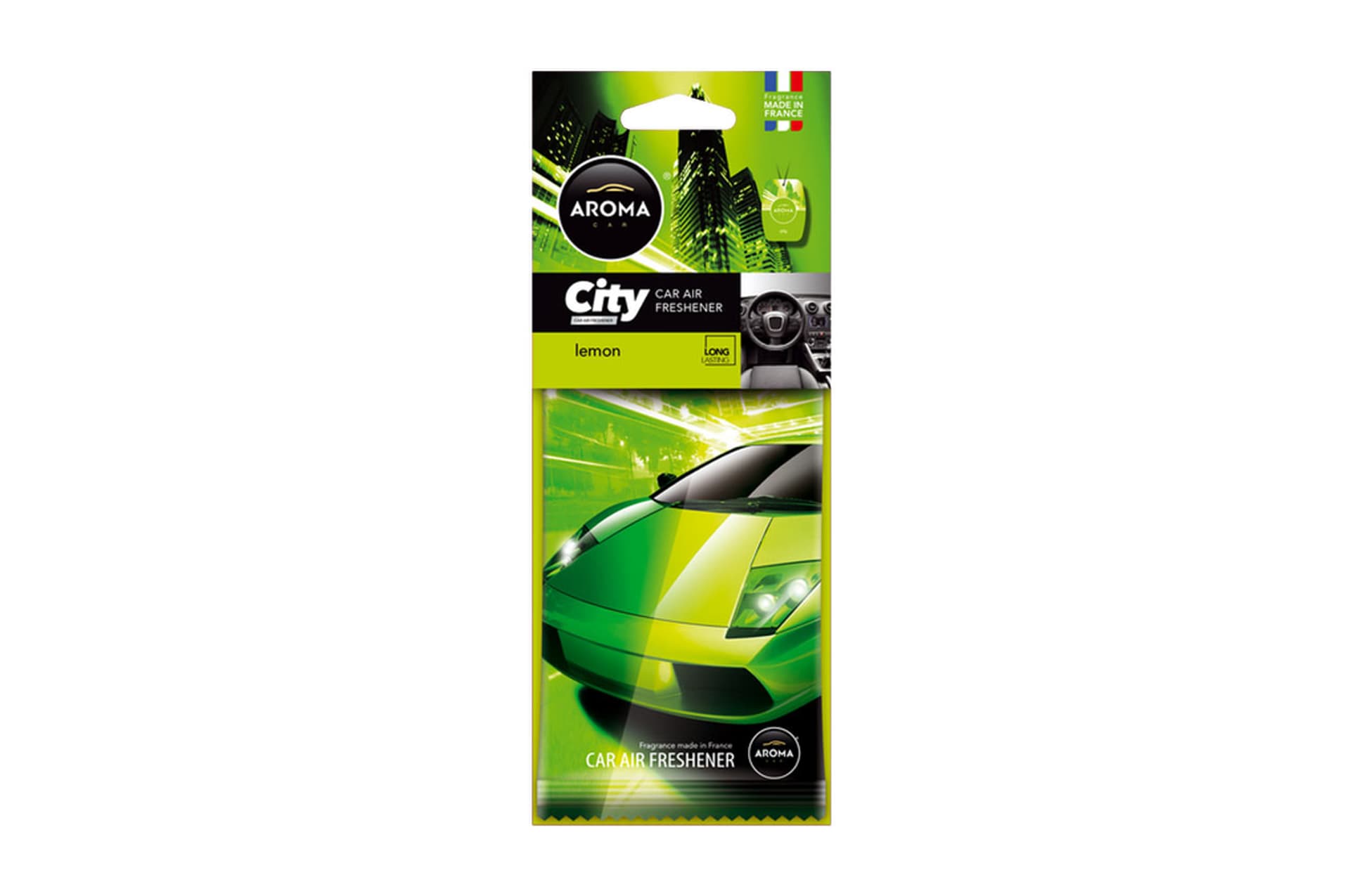 

Odświeżacz powietrza aroma car city card lemon