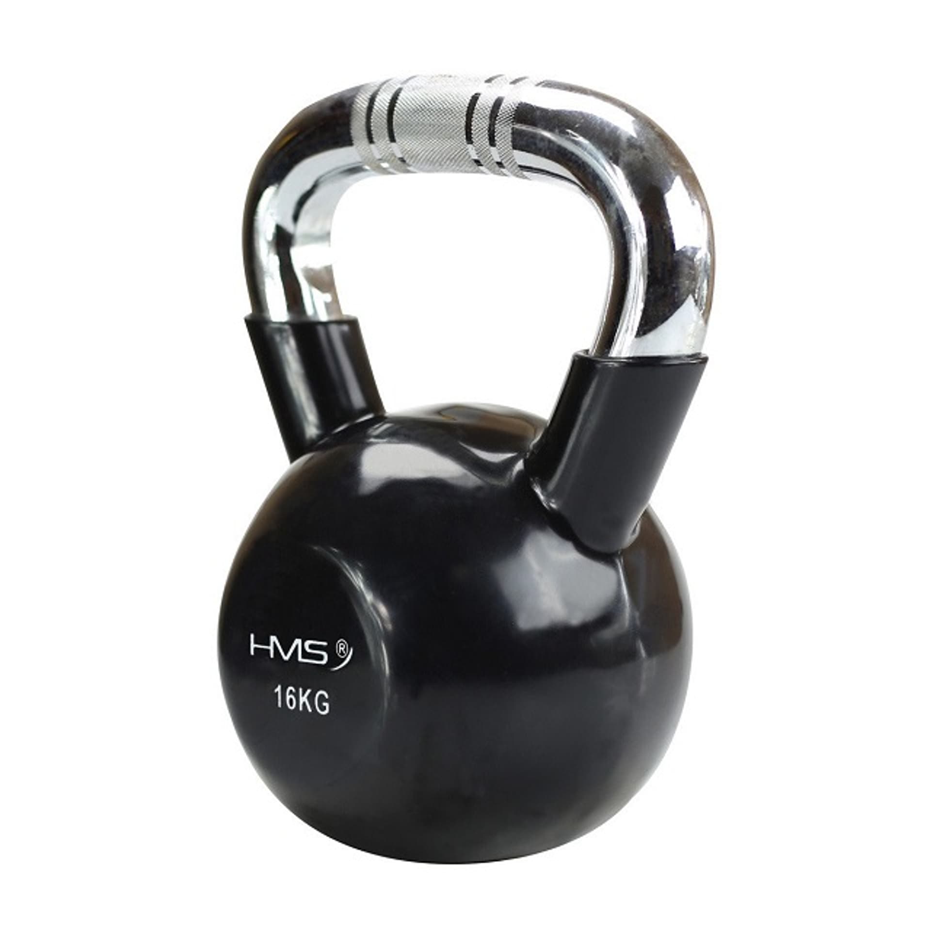 

Kettlebell chromowany 16 kg czarny HMS KTC16