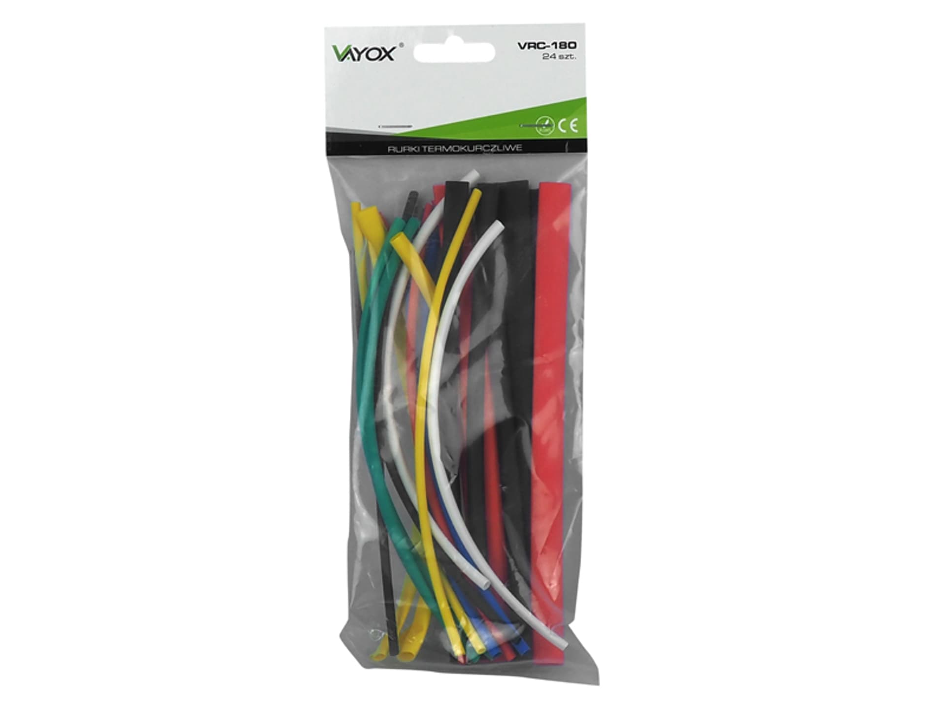 

1 kpl. Rurki termokurczliwe 24 szt. 180mm VRC-180 Vayox