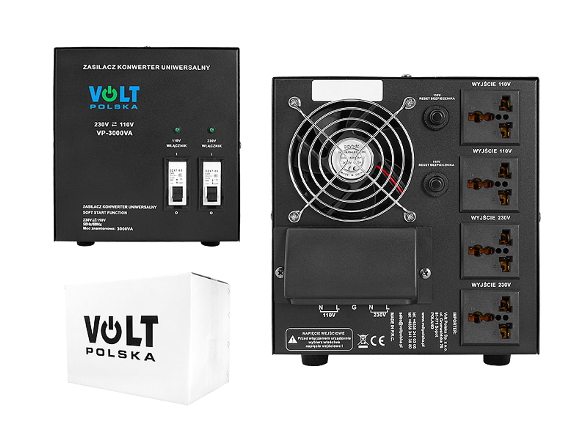 

Konwerter napięcia 230V --110V 3000VA SOFT-START (1LM)