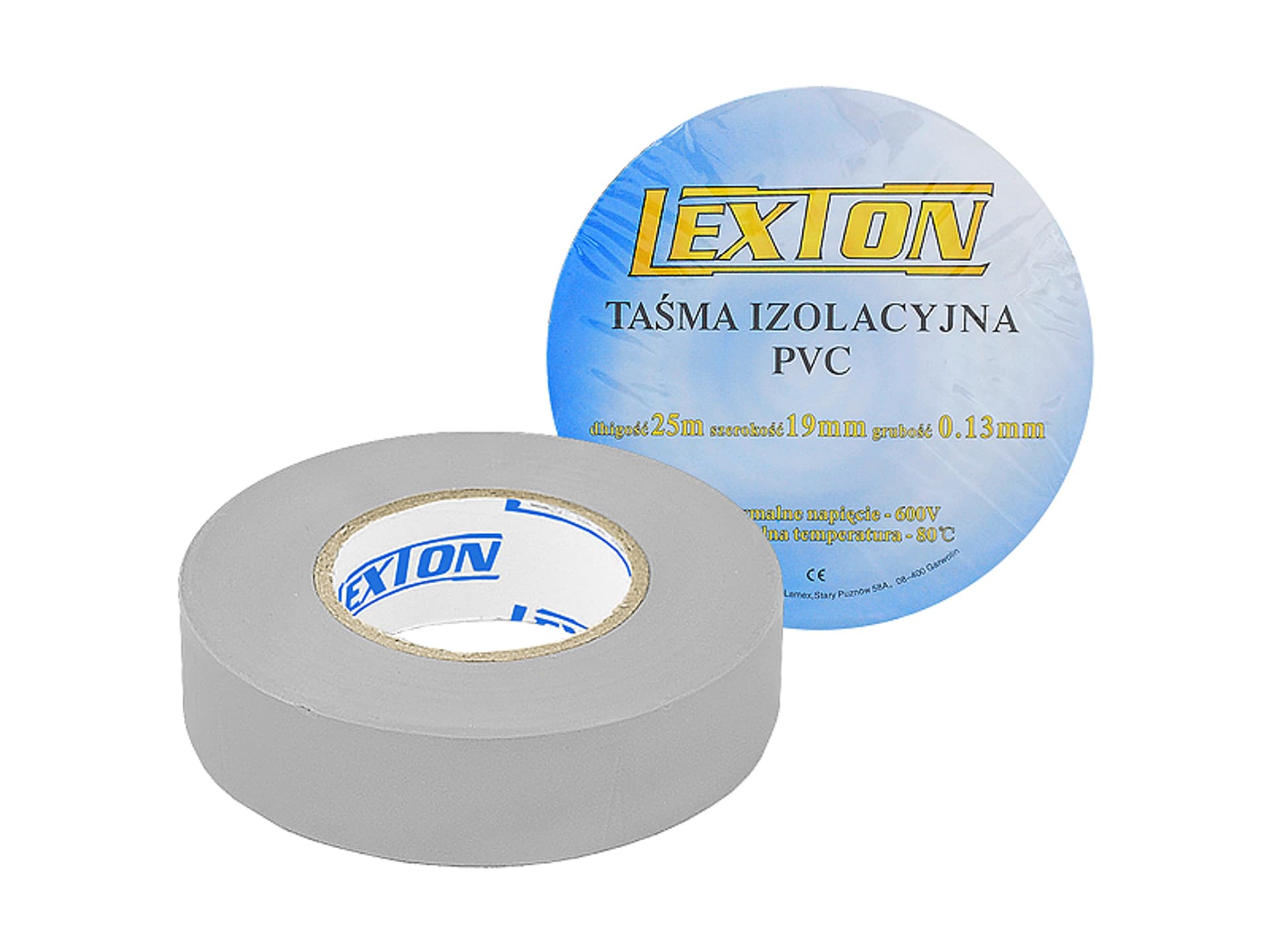 

Taśma izolacyjna Lexton, szara, 25m. (1LM)