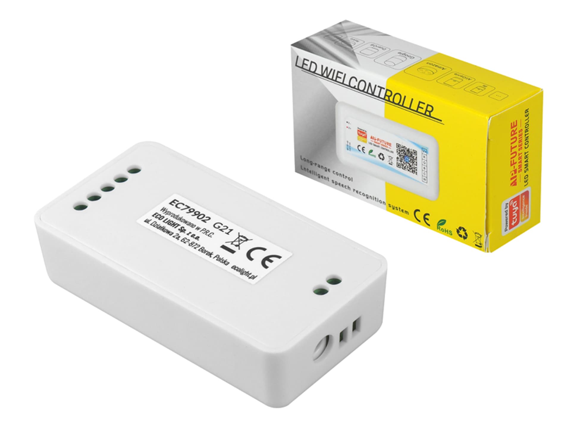 

1 szt. STEROWNIK LED RGBW+biały Tuya WiFi 15A 180W 5-24V DC
