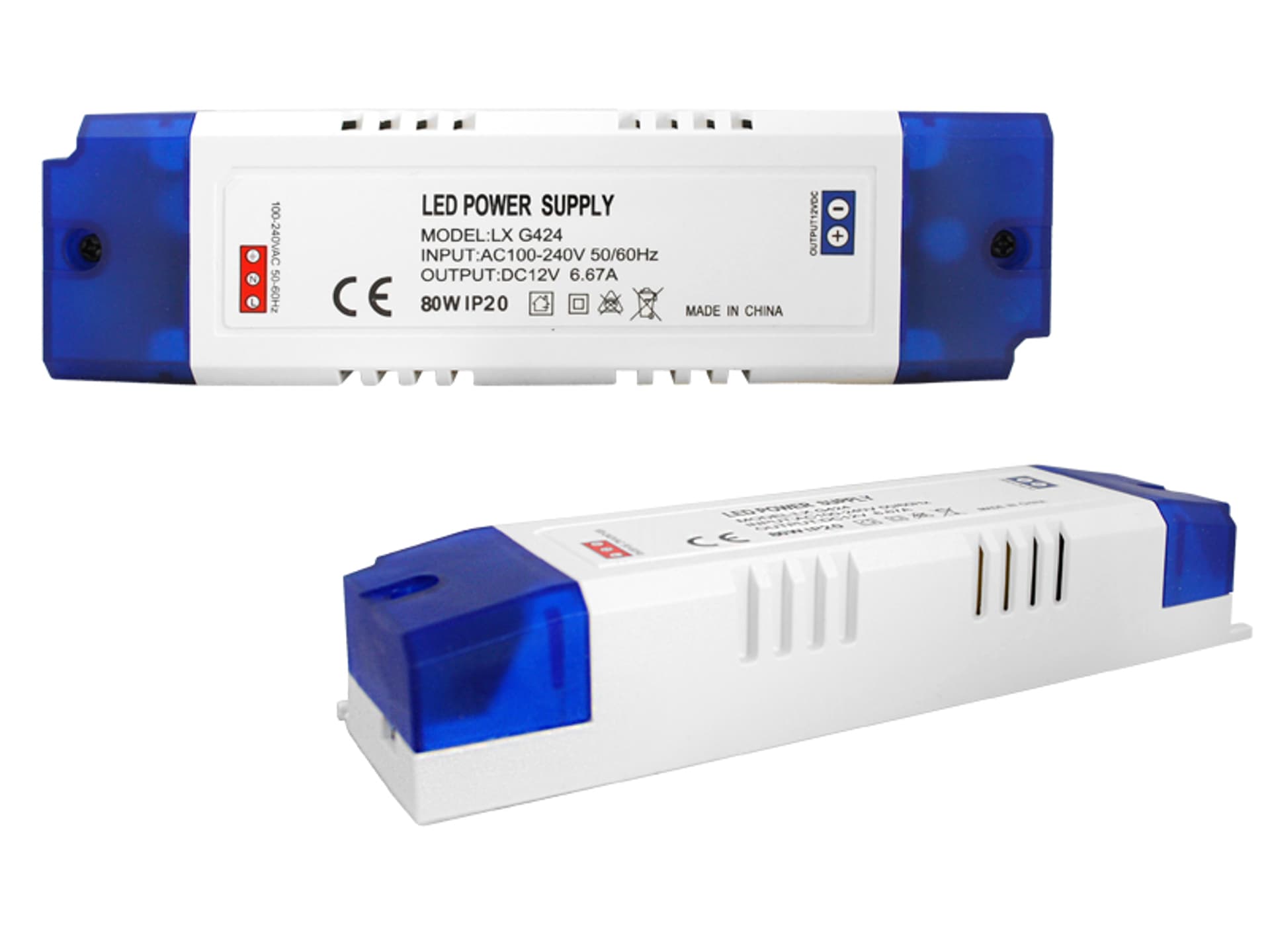 

1 szt. Zasilacz impulsowy 80W/6,67A 12V IP20.