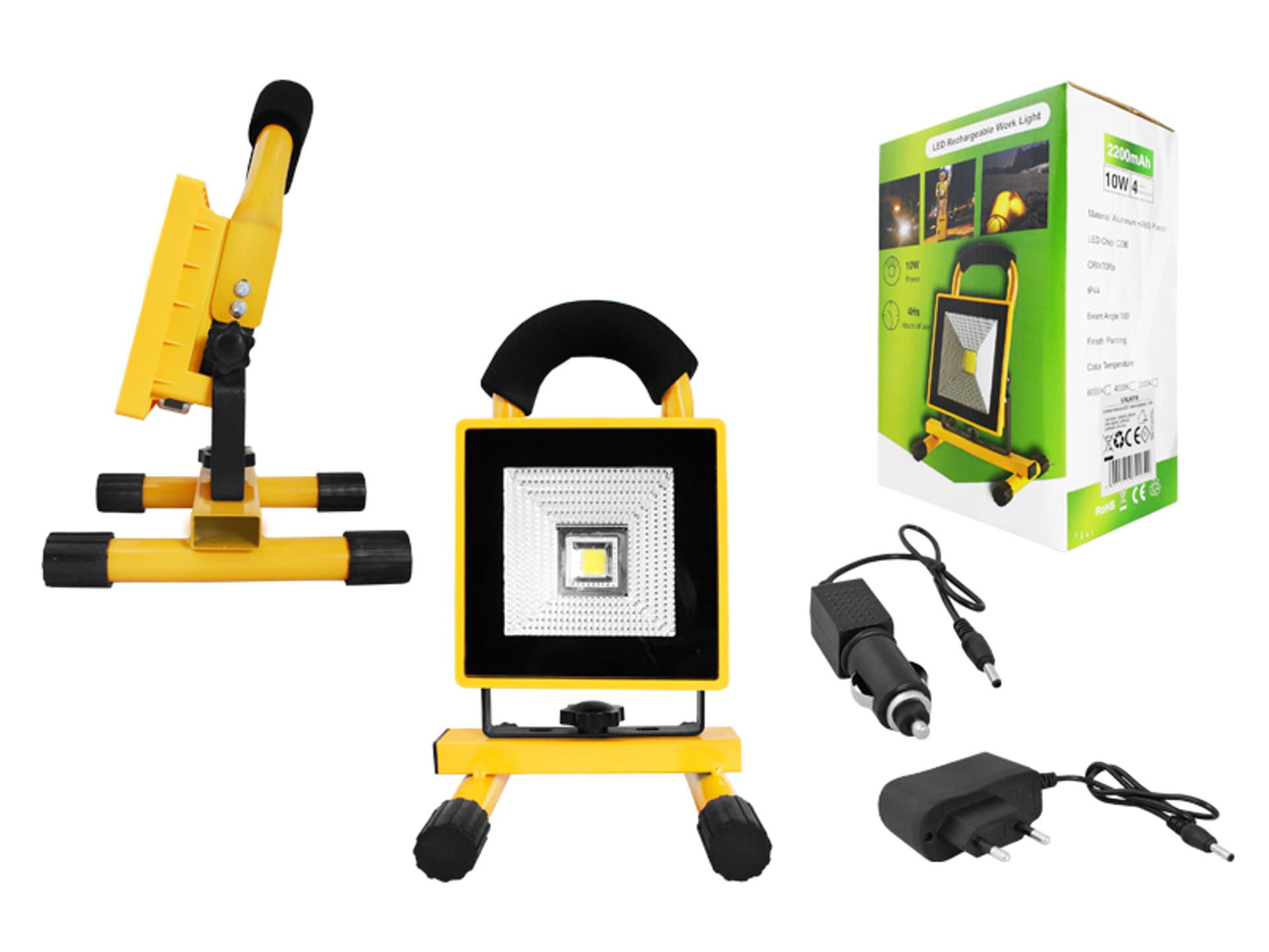 

1 szt. Lampa robocza LED z akumulatorem, 10W SLIM, ładowarka 12V/230V.