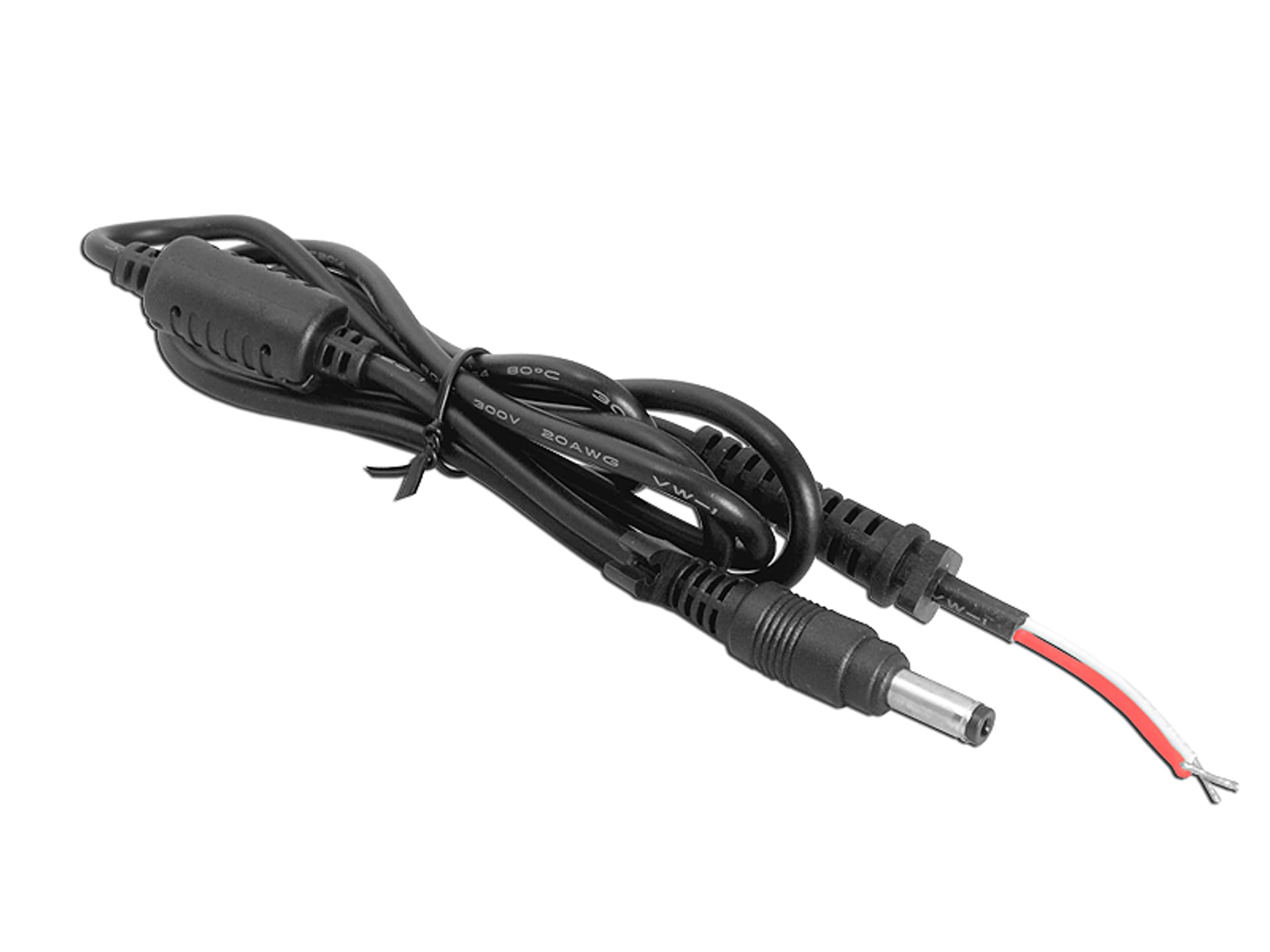 

5 szt. PS Wtyk DC 4.8x1.7 z kablem 1.2m, do zasilacza do laptopa HP.