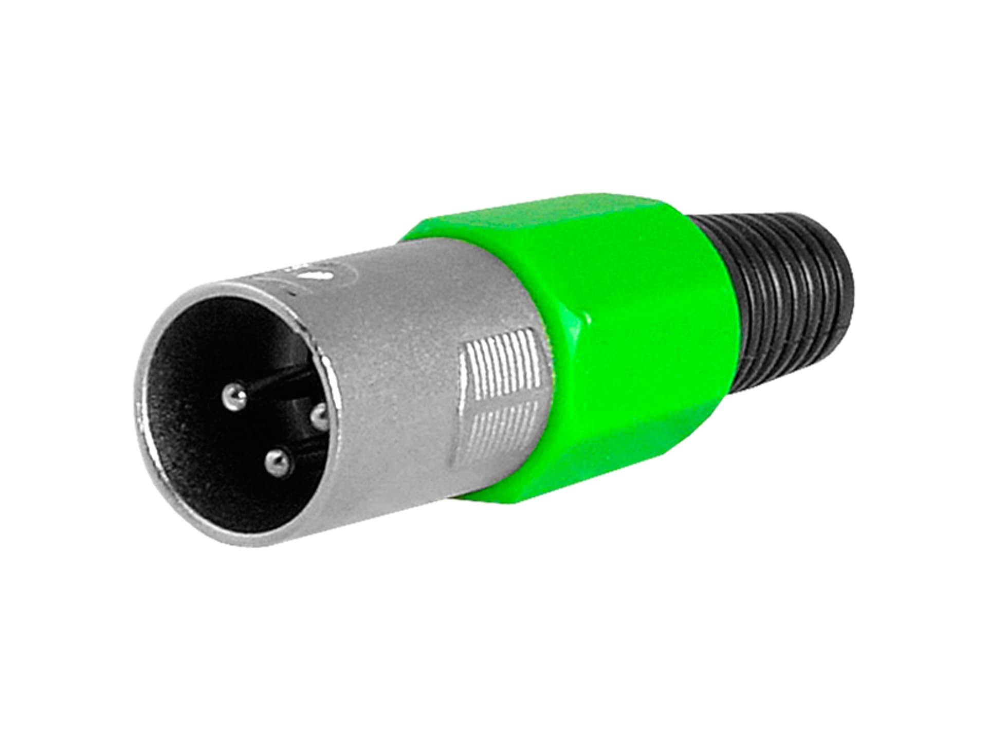 

10 szt. Wtyk mikrofonowy 3P na kabel, zielony.