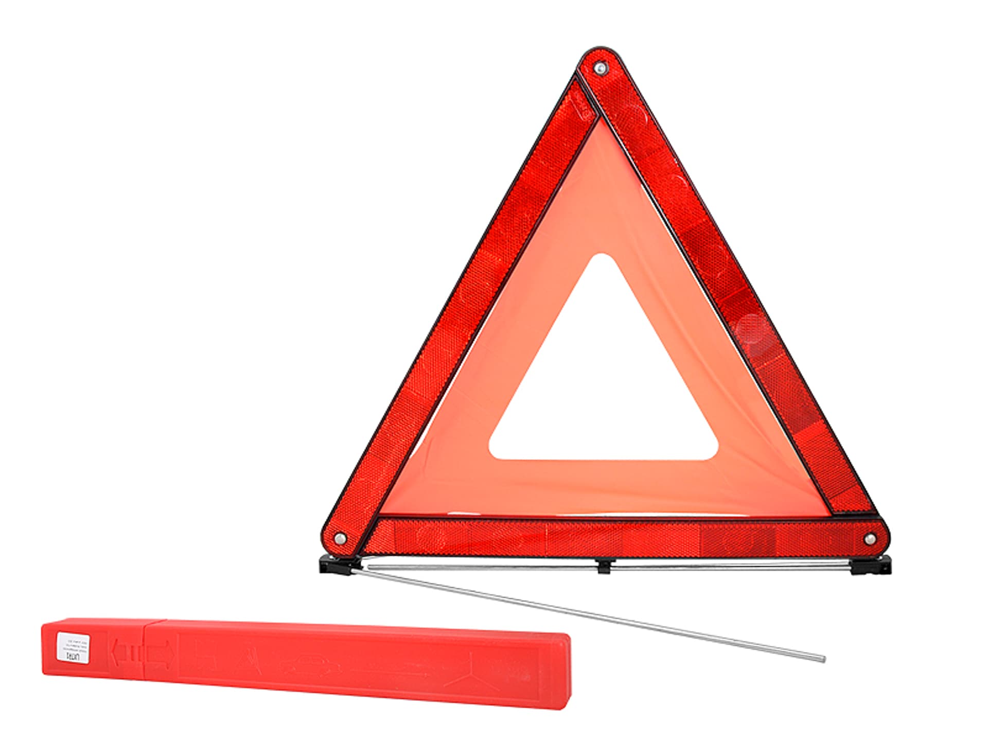 

Trójkąt ostrzegawczy mały, środek z folii PCV, w etui, E11. (1LM)