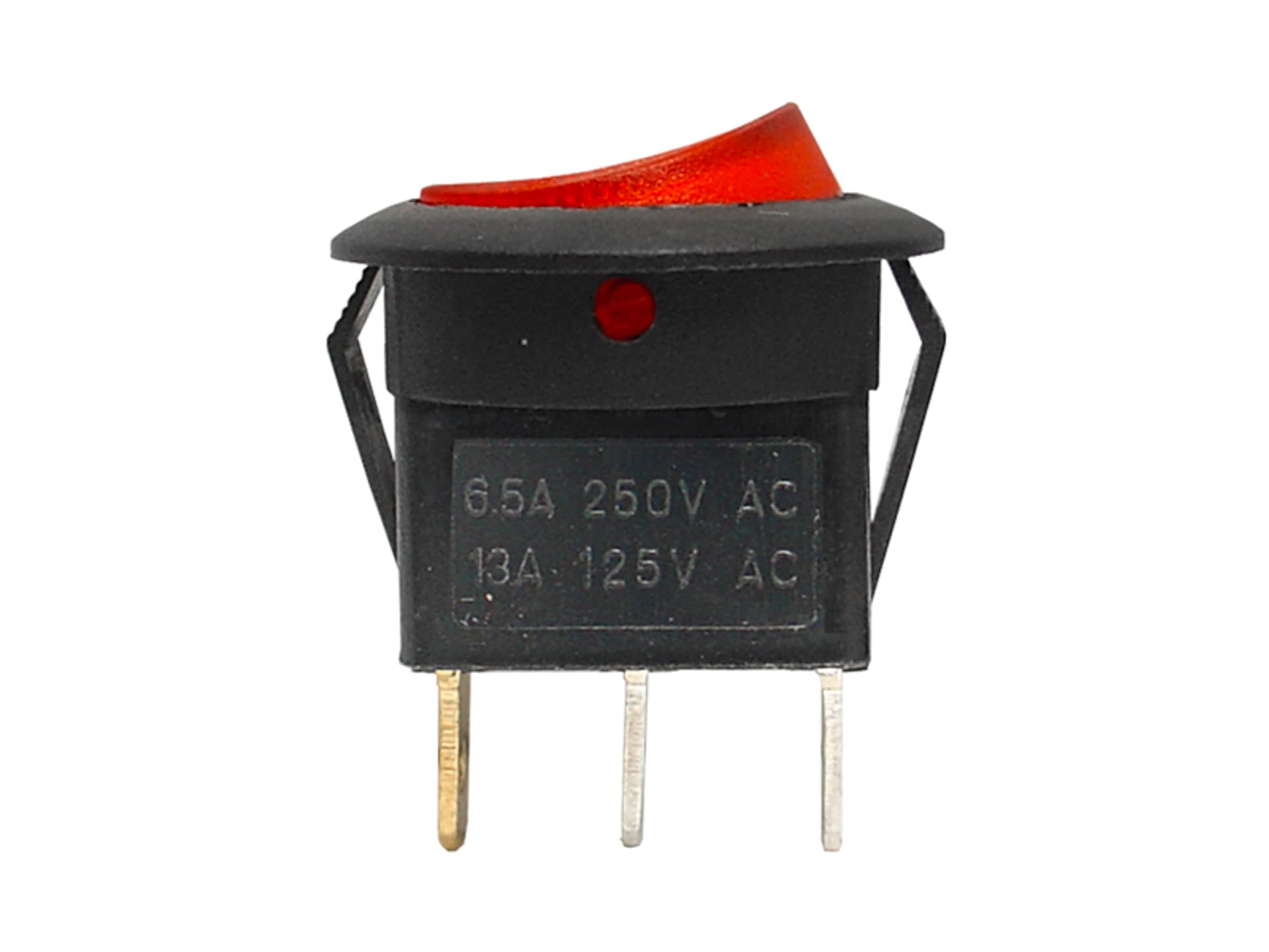 

25 szt. Przełącznik SW-01AC 220V podświetlany czerwony