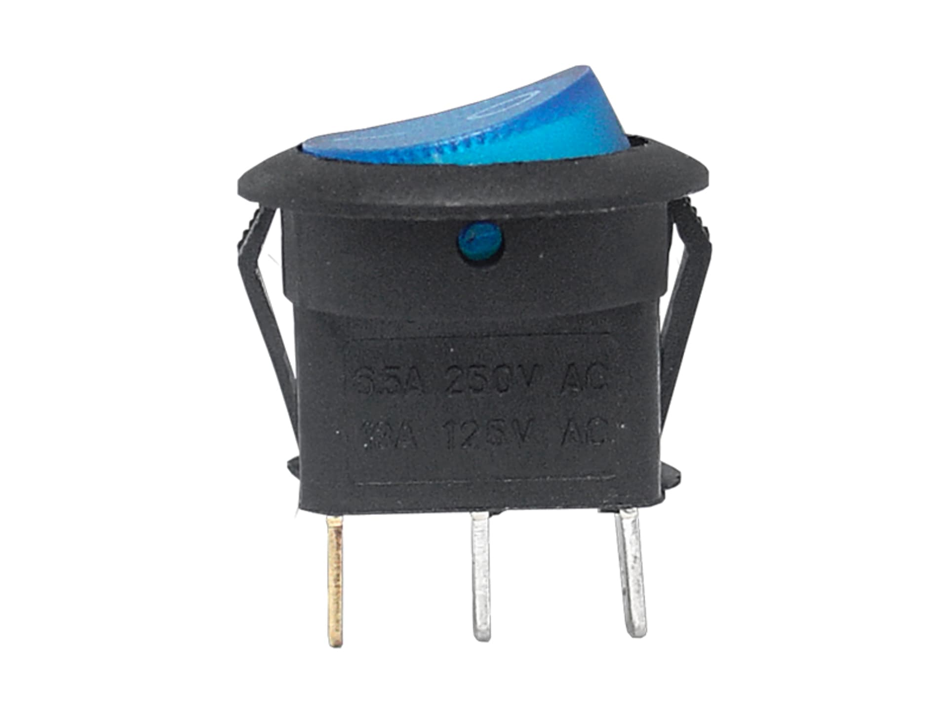 

25 szt. Przełącznik SW-01DC 12V, podświetlany niebieski.