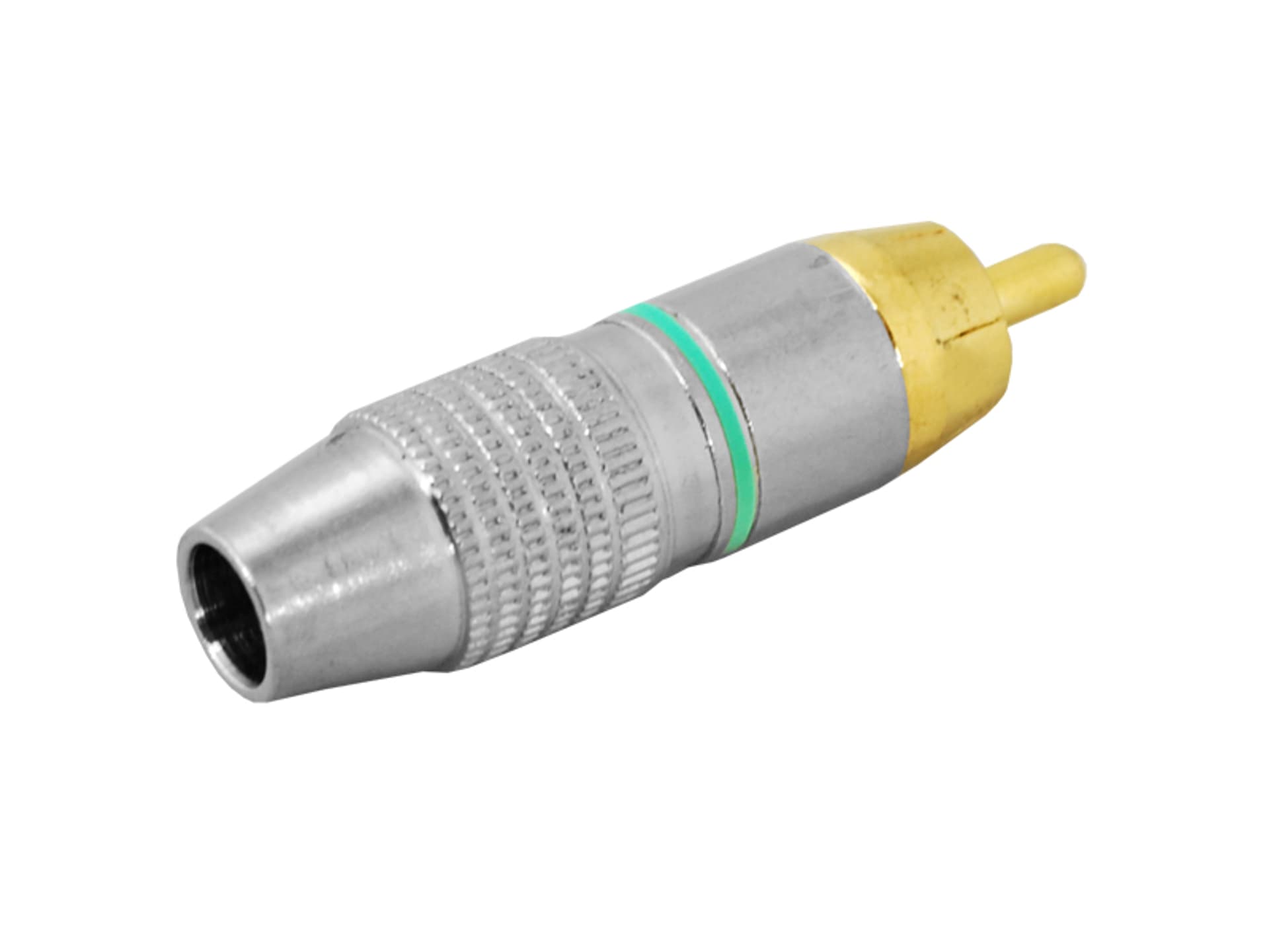 

20 szt. Wtyk RCA, zielony.