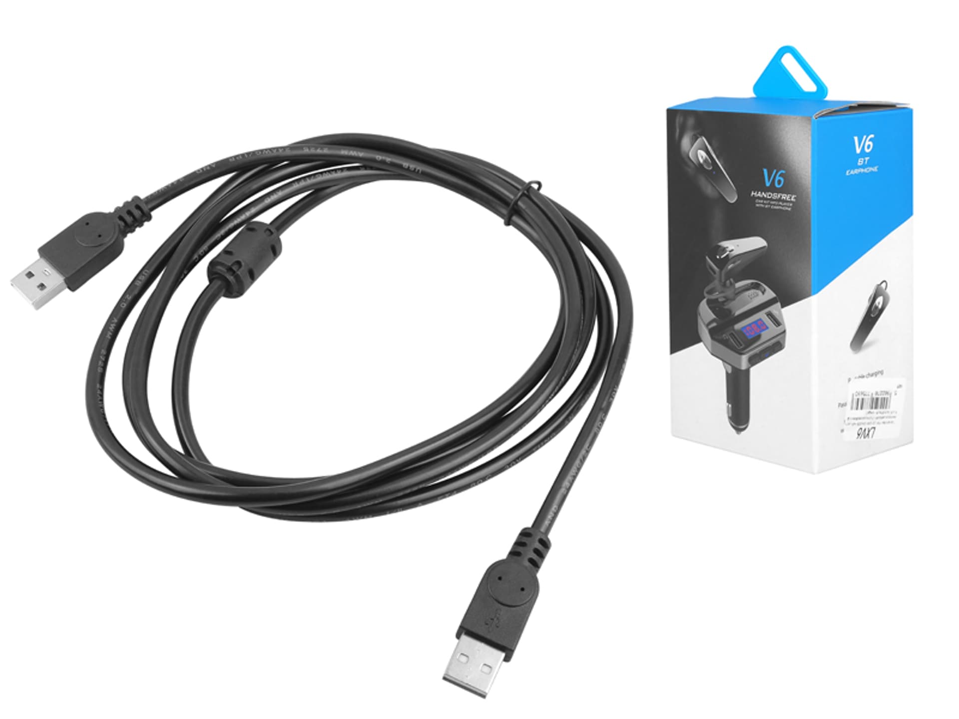 

Transmiter FM 12-24V 2xUSB +słuchawka bluetooth (funkcja zestawu głośnomówiącego) (1LM)