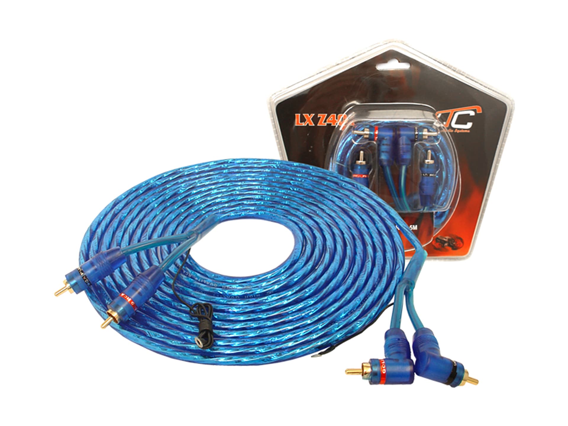 

1 szt. Kabel 2x2RCA LTC wtyk kątowy 5m