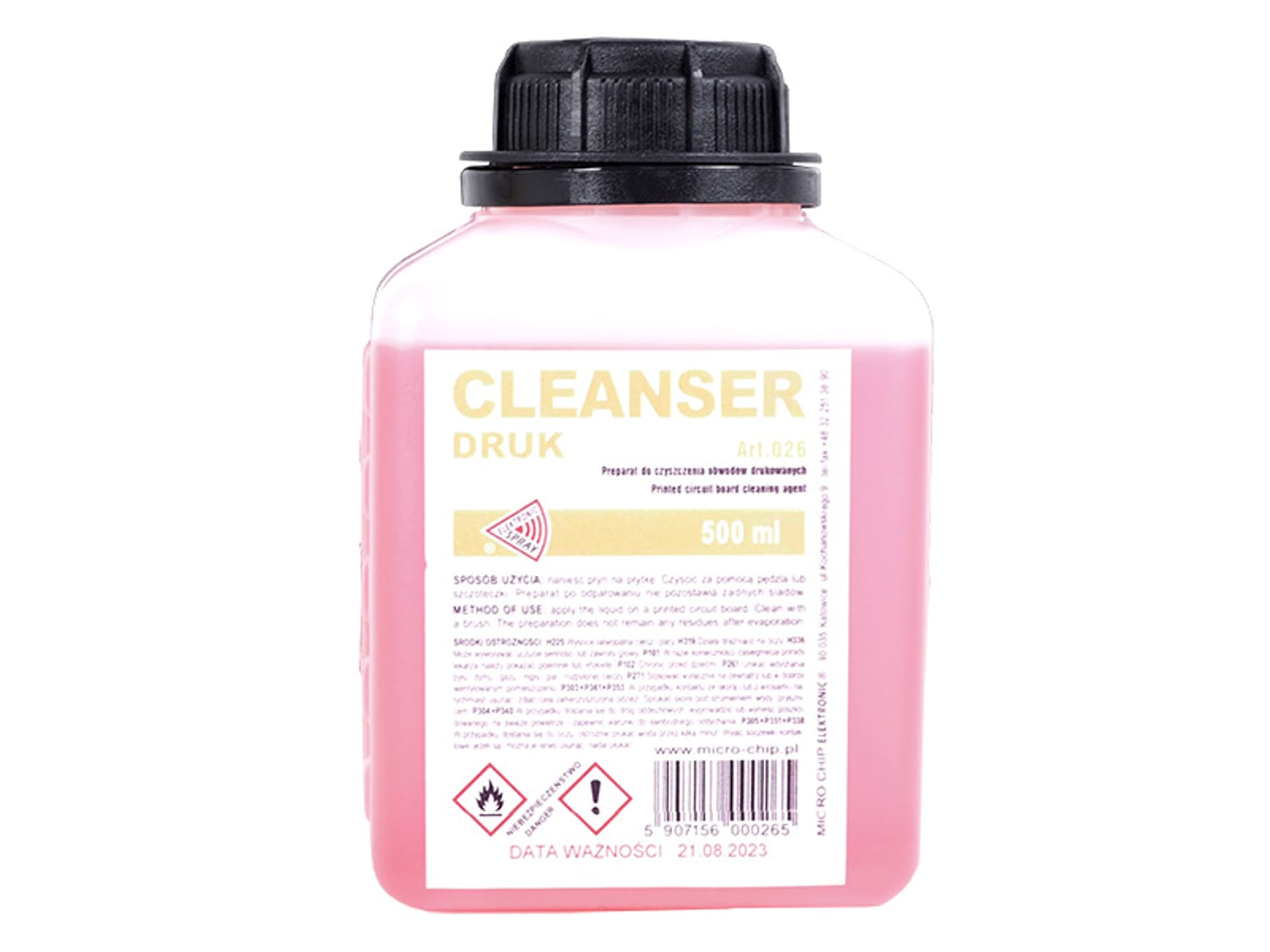 

Cleanser druk Microchip, płyn 500 ml. (1LM)