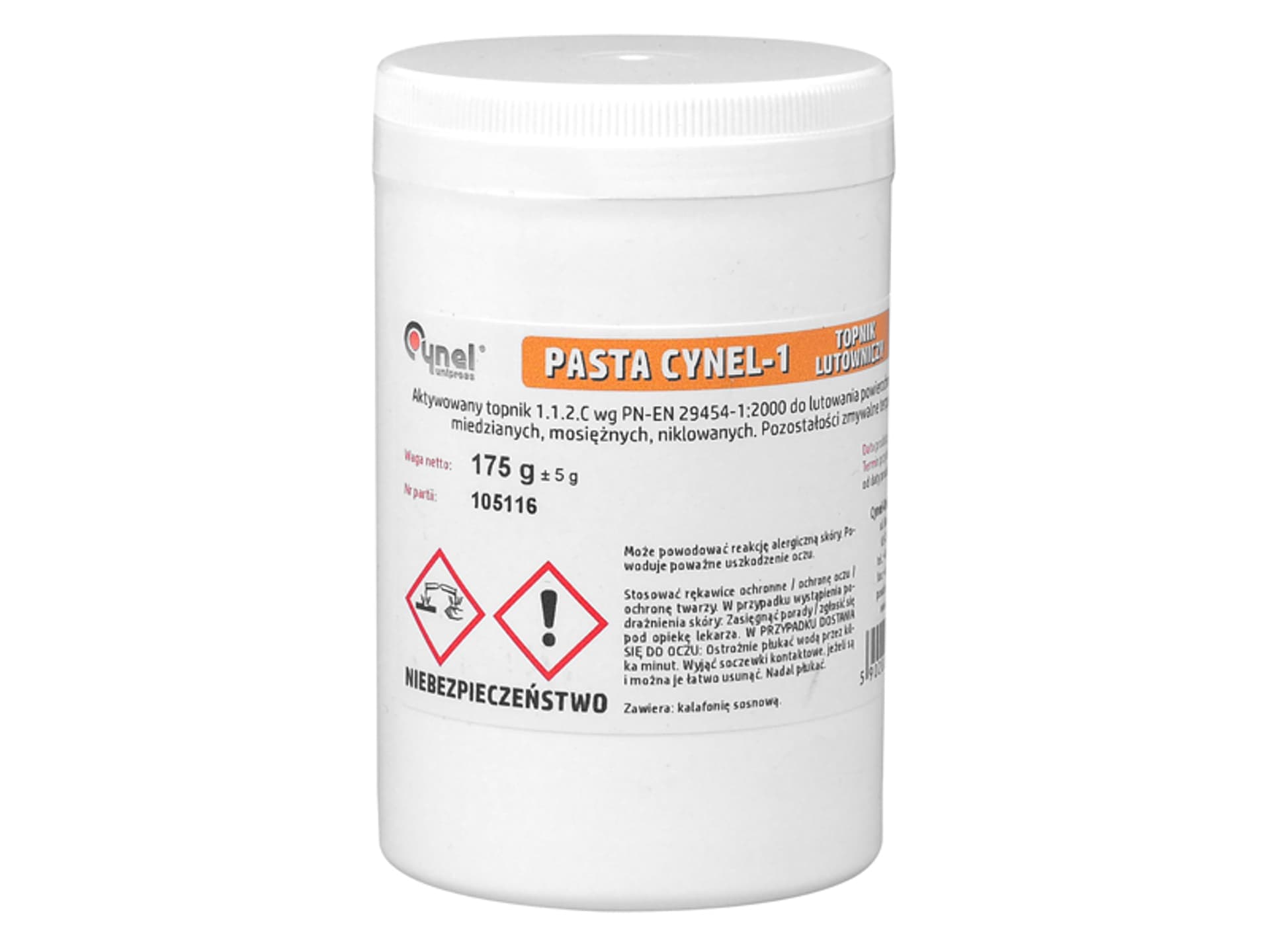 

1 szt. Pasta Cynel 1, 175 g, topnik.