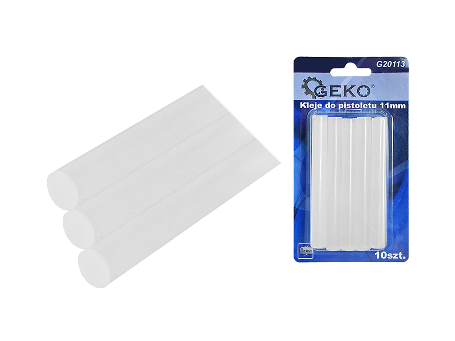 

Klej do pistoletu 11mm, 10 sztuk. (1LM)
