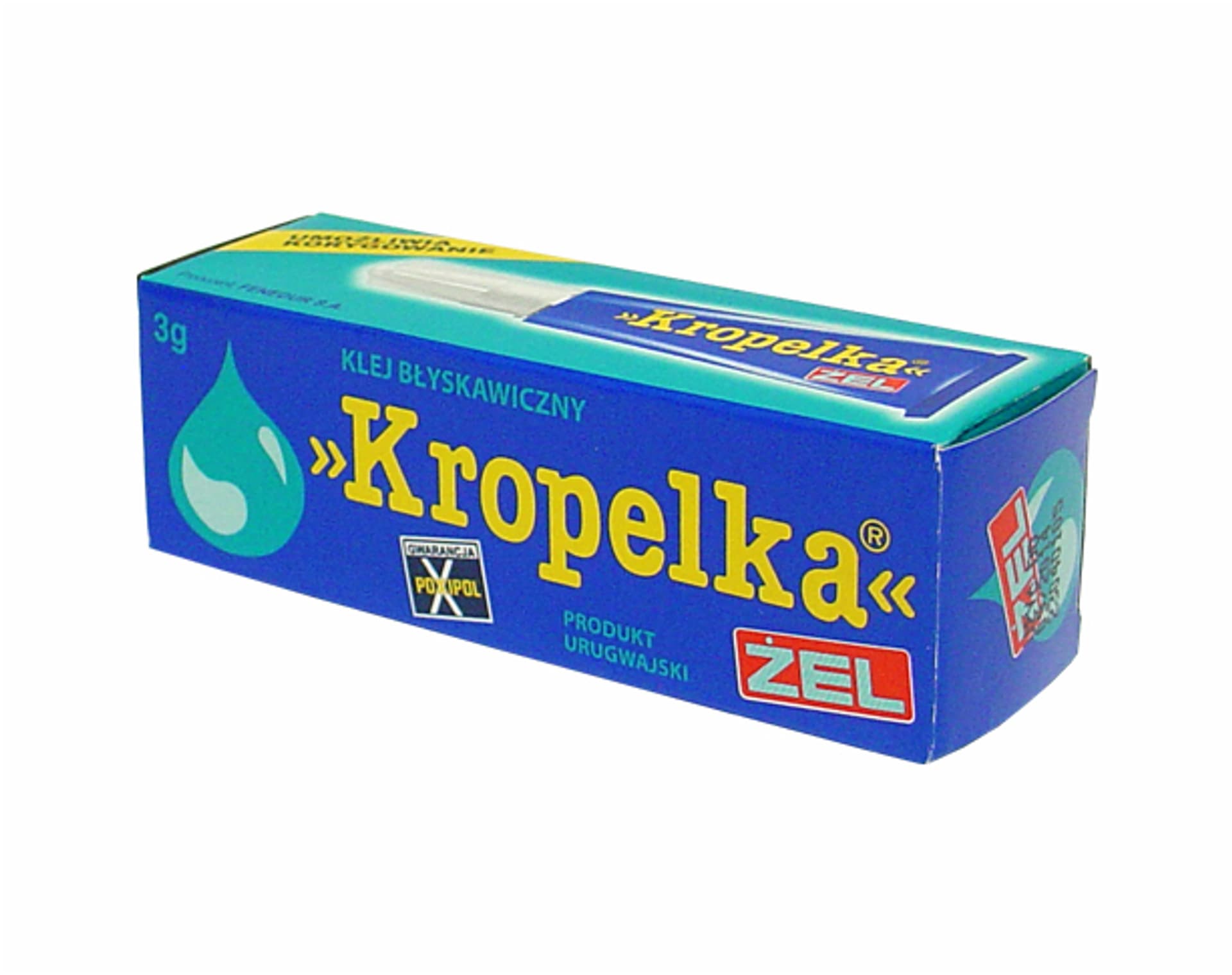 

1 szt. Klej uniwersalny Kropelka Żel, 3g.