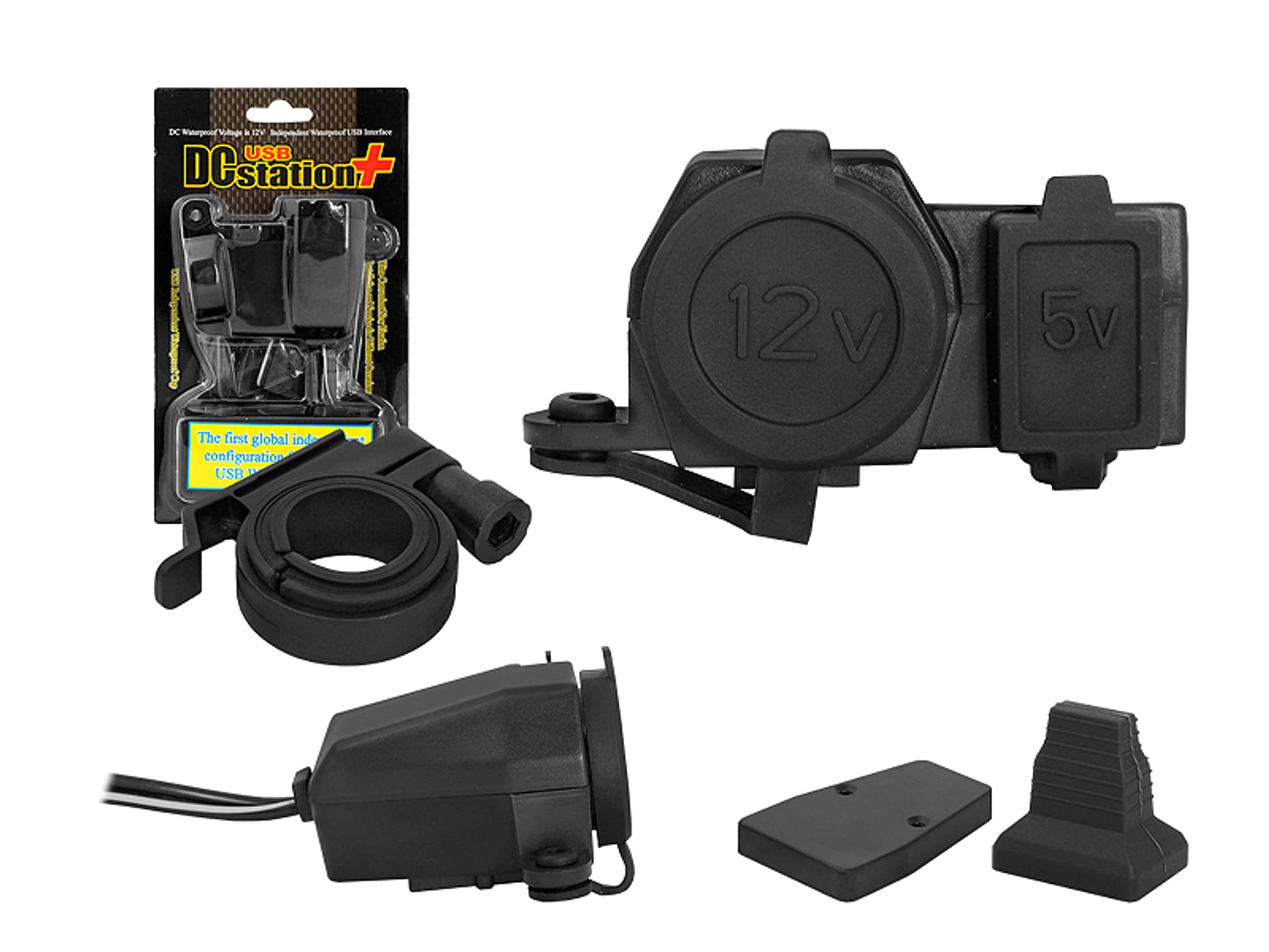 

Motocyklowe gniazdo zapalniczki 12V + USB 5V 2A. (1LM)