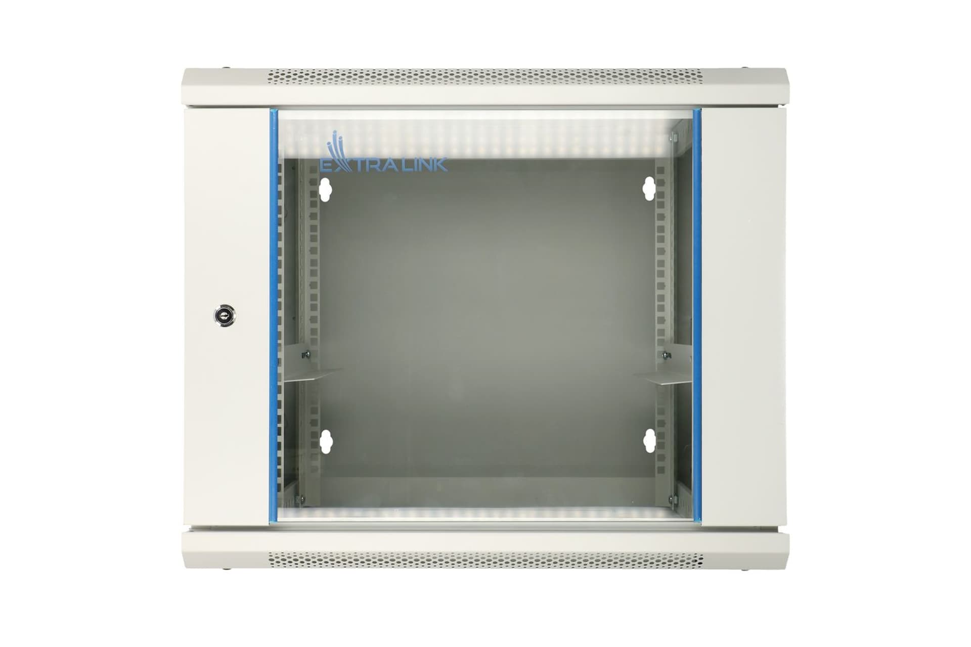 

EXTRALINK 9U 600X600 AZH WALL-MOUNTED RACKMOUNT CABINET SWING TYPE GRAY