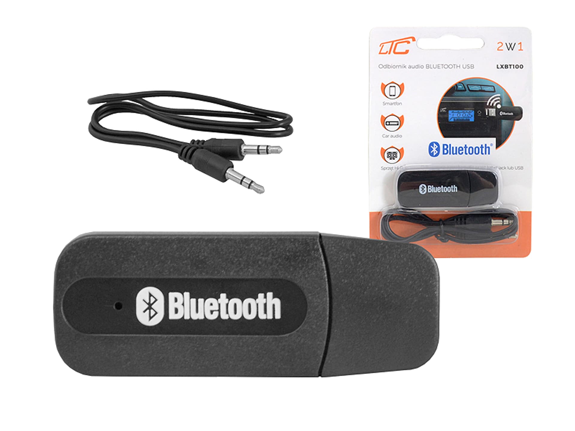 

1 szt. PS Odbiornik audio BLUETOOTH USB BT100.