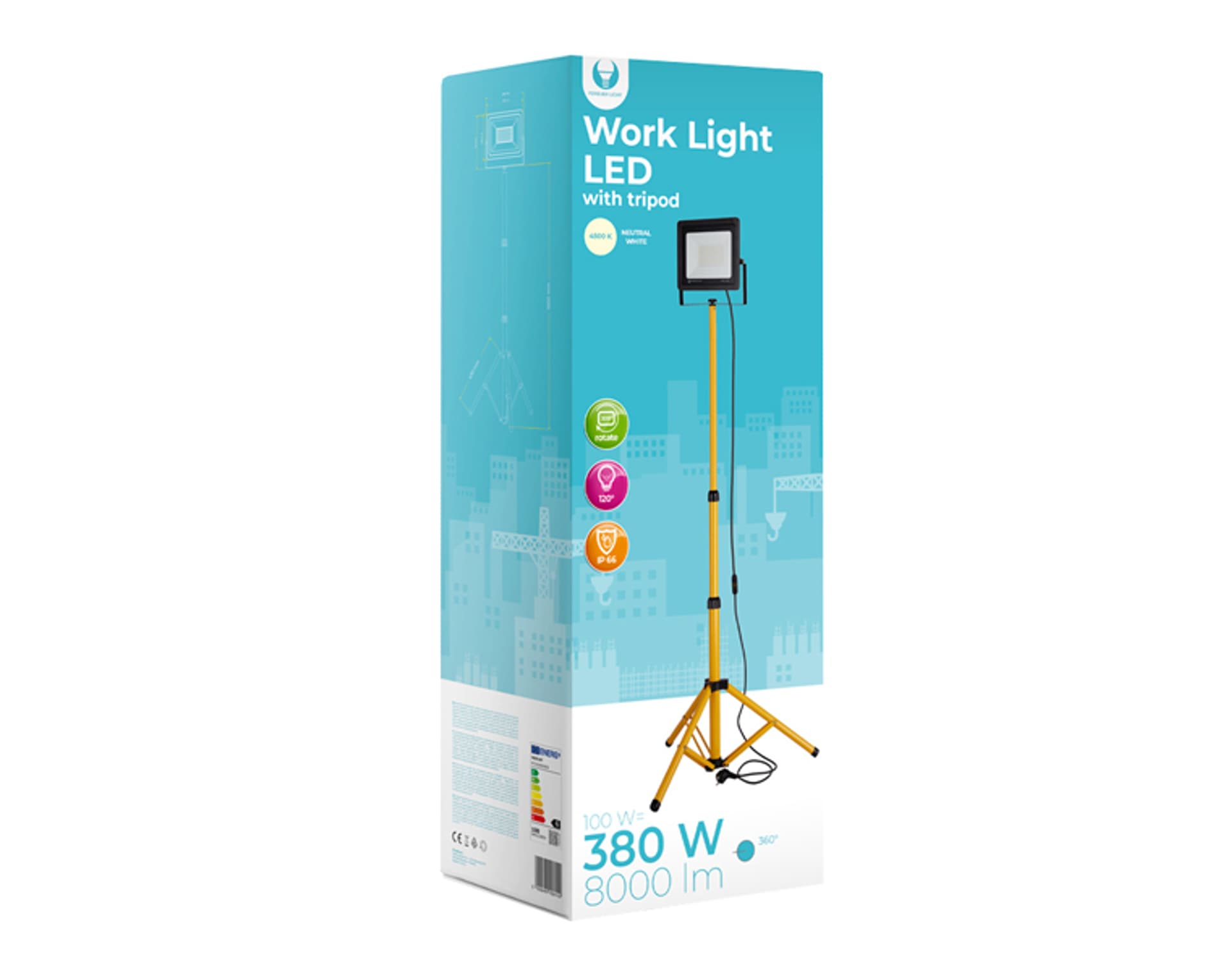 

1 szt. PS NAŚWIETLACZ LED ZE STATYWEM 1x100W 4500K Forever Light