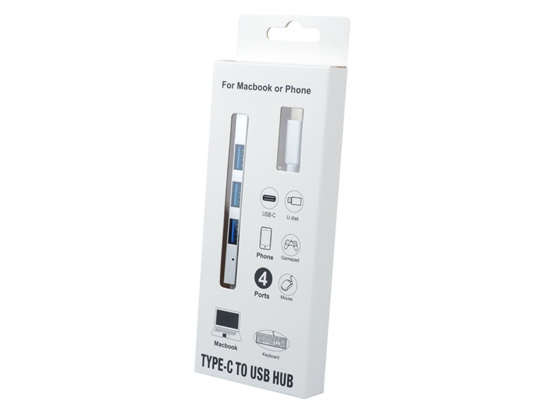 

1 szt. Adapter, rozdzielacz wtyk TYPE-C 4xUSB HUB.
