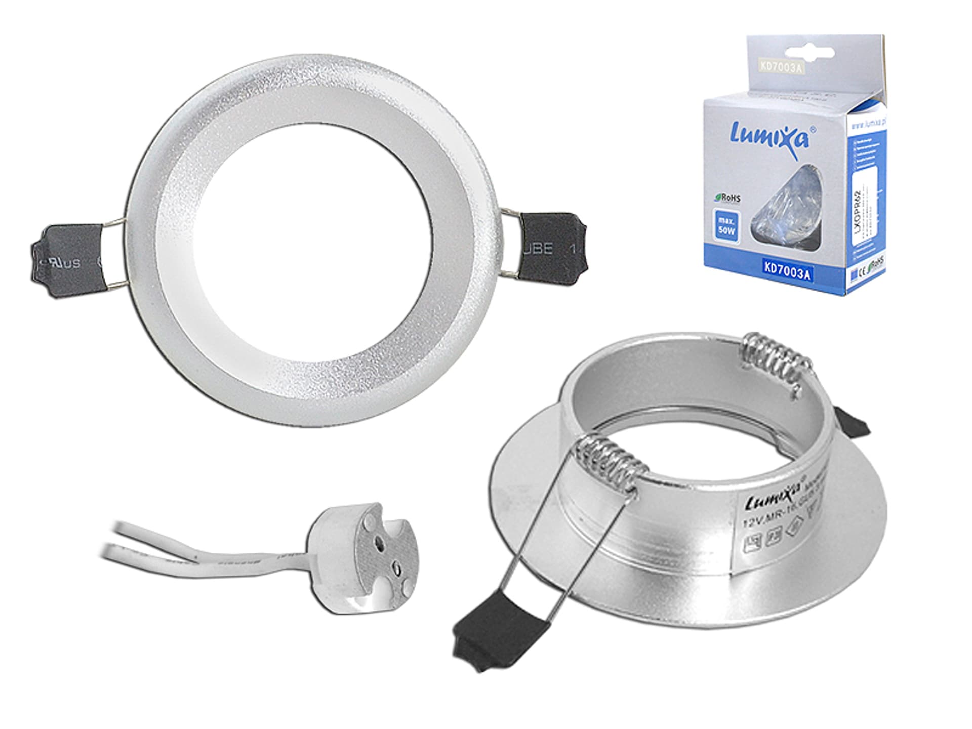 

PS Oprawka MR16 Silve stała srebrny Lumixa KD7003A. (1LM)