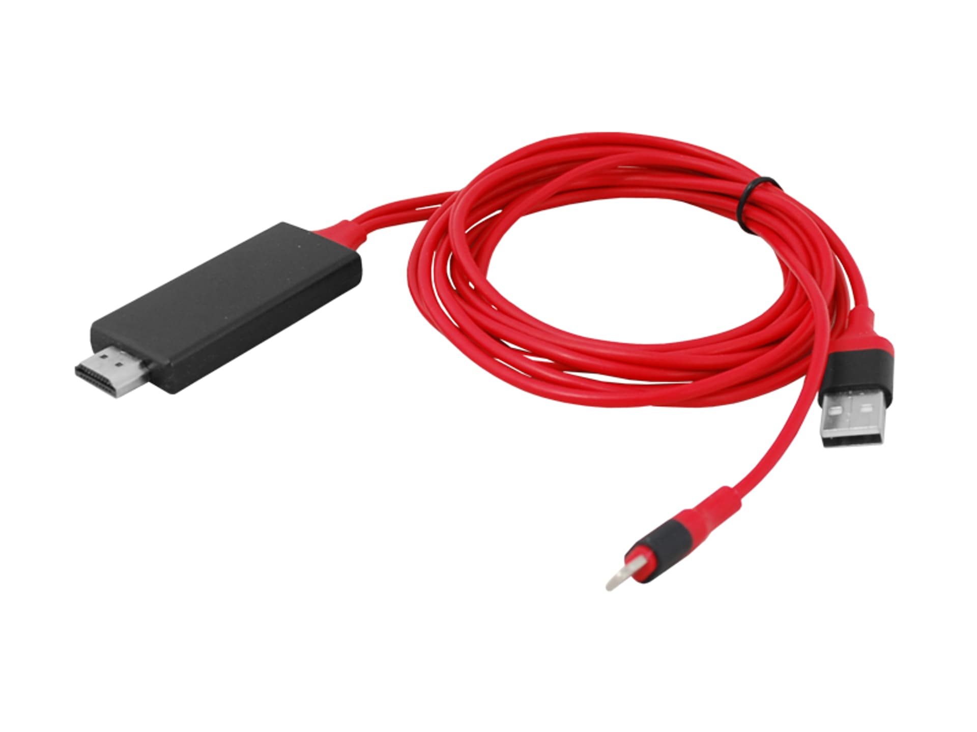 

1 szt. Kabel IPHONE MHL HDMI/Lightning + USB 2M.