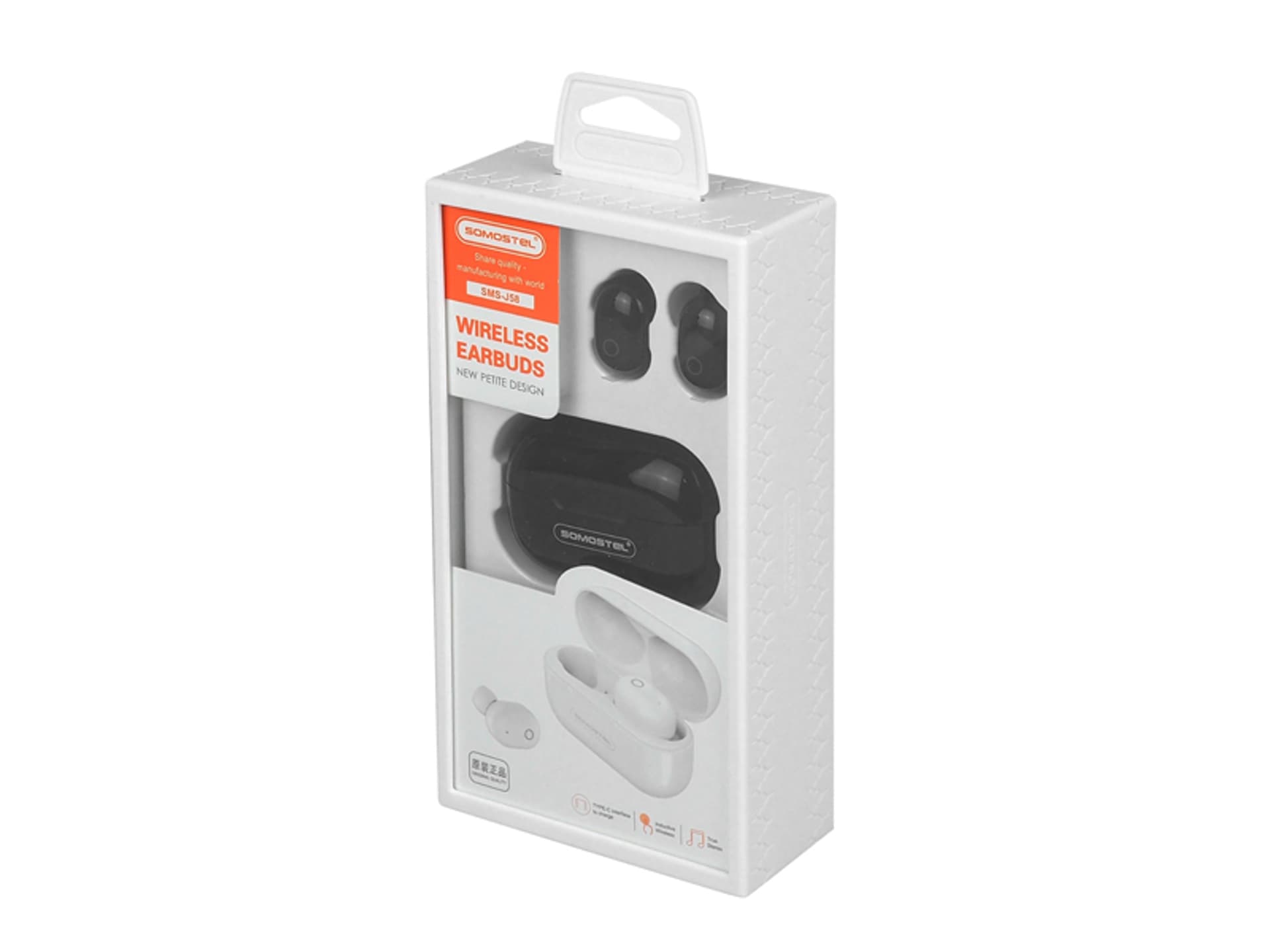 

1 szt. SŁUCHAWKI BLUETOOTH SOMOSTEL EARBUDS, CZARNE, J58 TWS.
