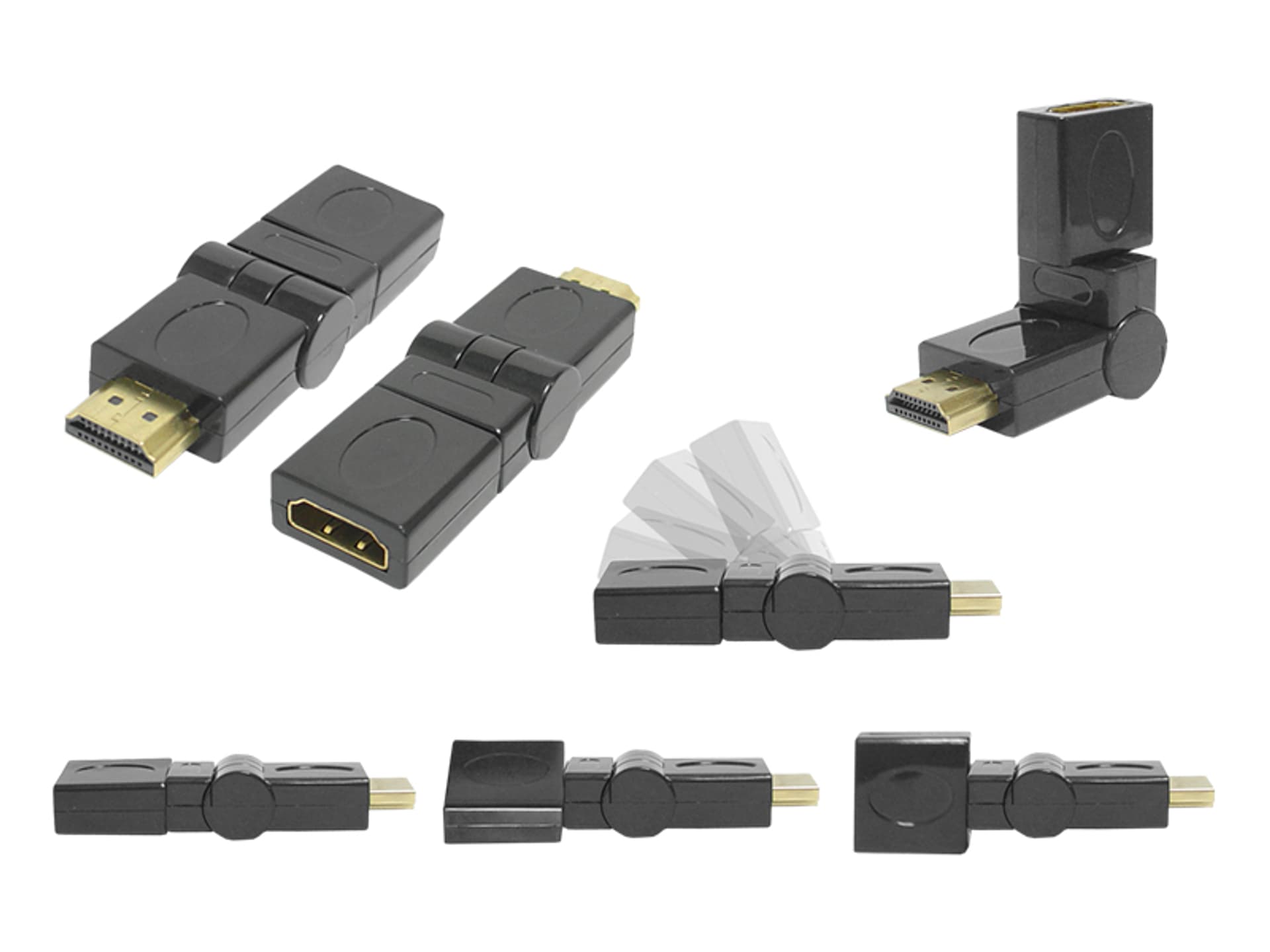 

1 szt. Przejście: wtyk HDMI - gniazdo HDMI, obrotowe 360°.