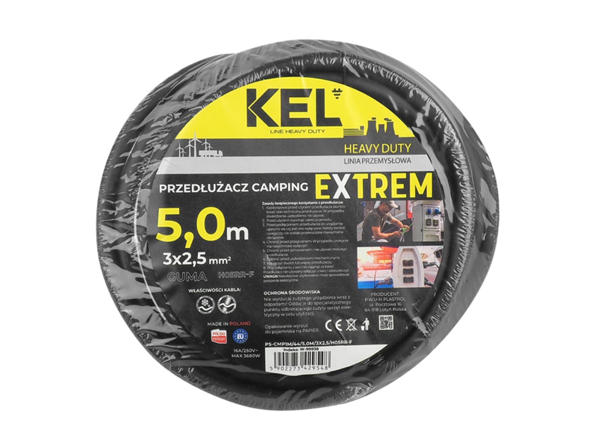 

PS ADAPTER REDUKCJA CAMPING PRZEJŚCIÓWKA 16A 3P 1X 230V EXTREM 3X2,5 H05RR-F 5 M IP44. (1LM)