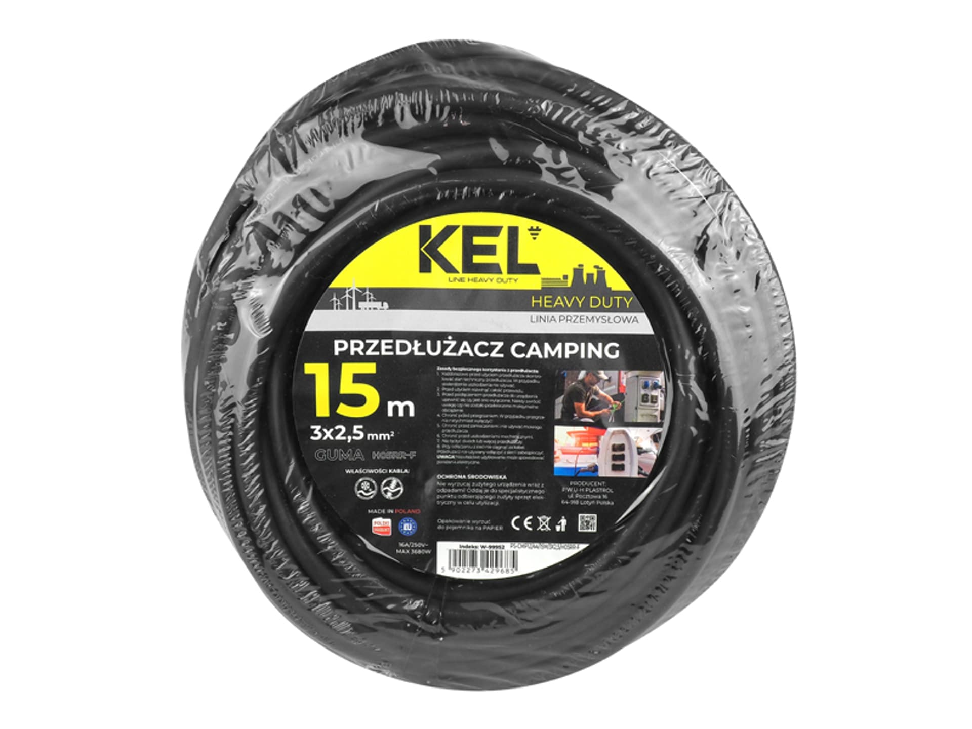 

PS ADAPTER REDUKCJA CAMPING CEE 16A 3P X1 230V EXTREM 3X2,5 H05RR-F 15 M IP44. (1LM)