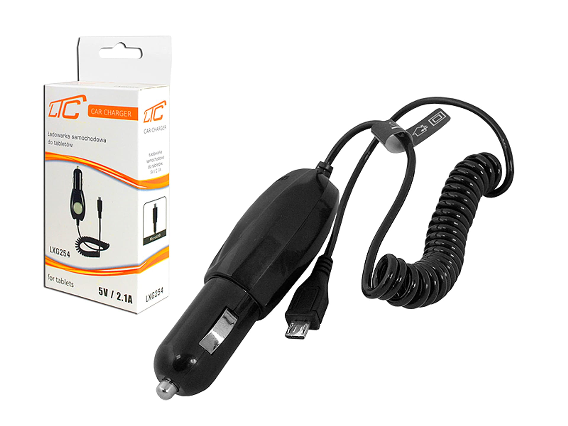 

1 szt. Ładowarka samochodowa MICRO USB 2.1A.