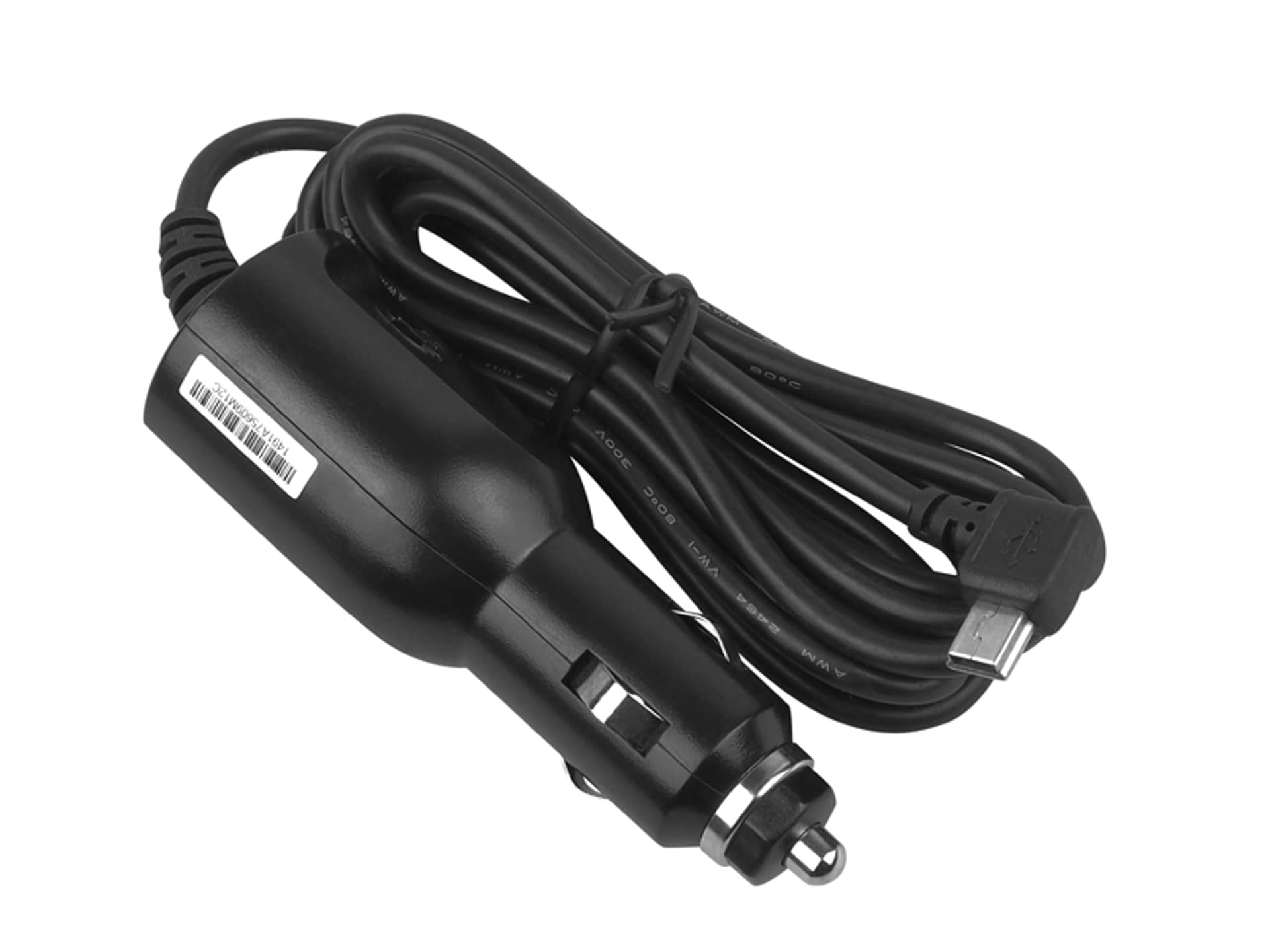 

PS Ładowarka samochodowa TomTom mini USB 12 / 24 V, 5 V / 1.2 A, 1,5 m, wtyk kątowy. (1LM)