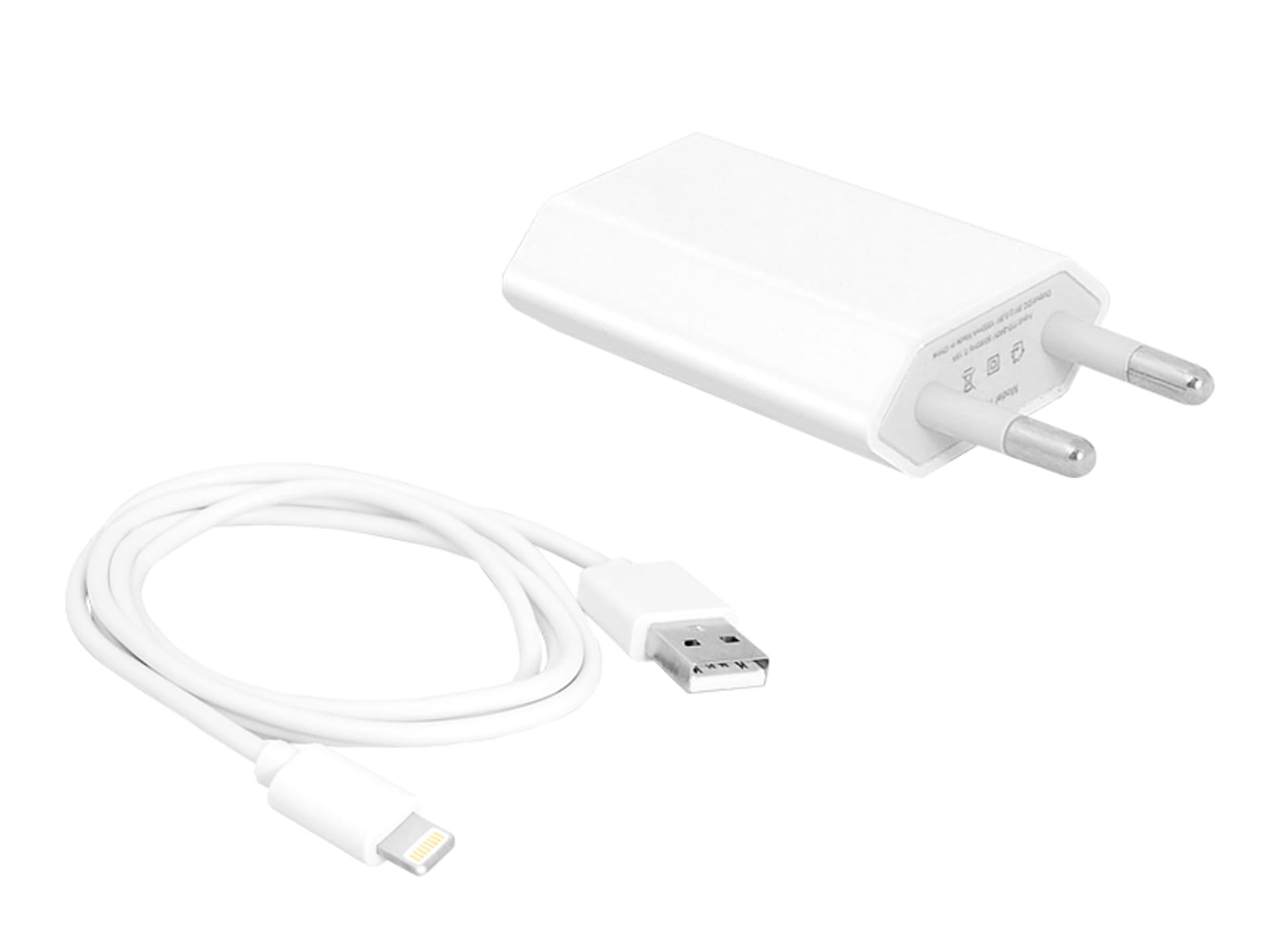 

1 szt. Ładowarka sieciowa USB + kabel IPHONE 8PIN, 1m.