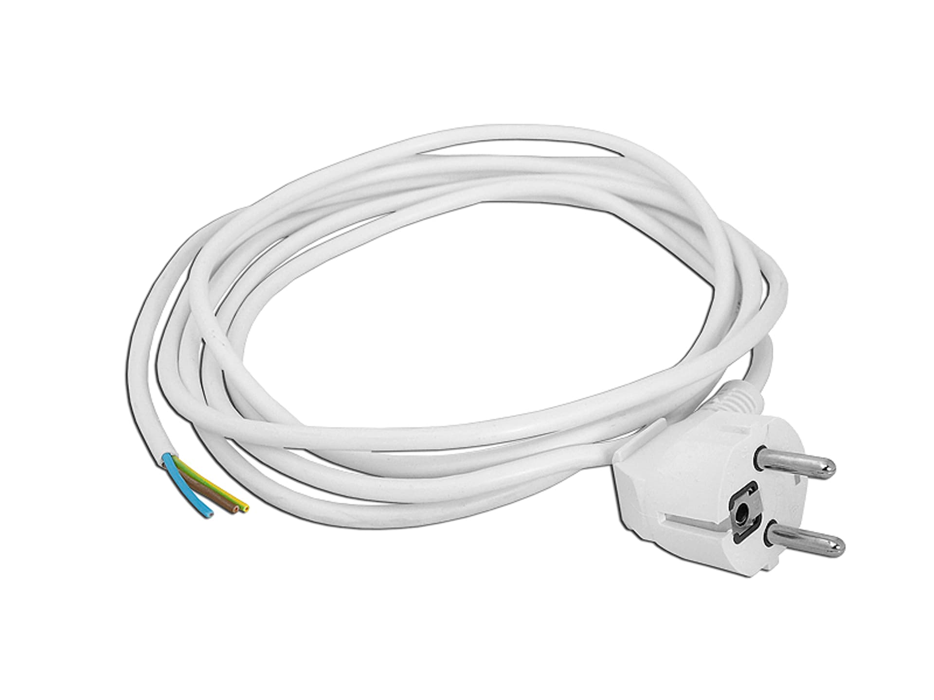 

PS Kabel zasilający 3 x 0,75, biały, z wtyczką 3,0 m. (1LM)