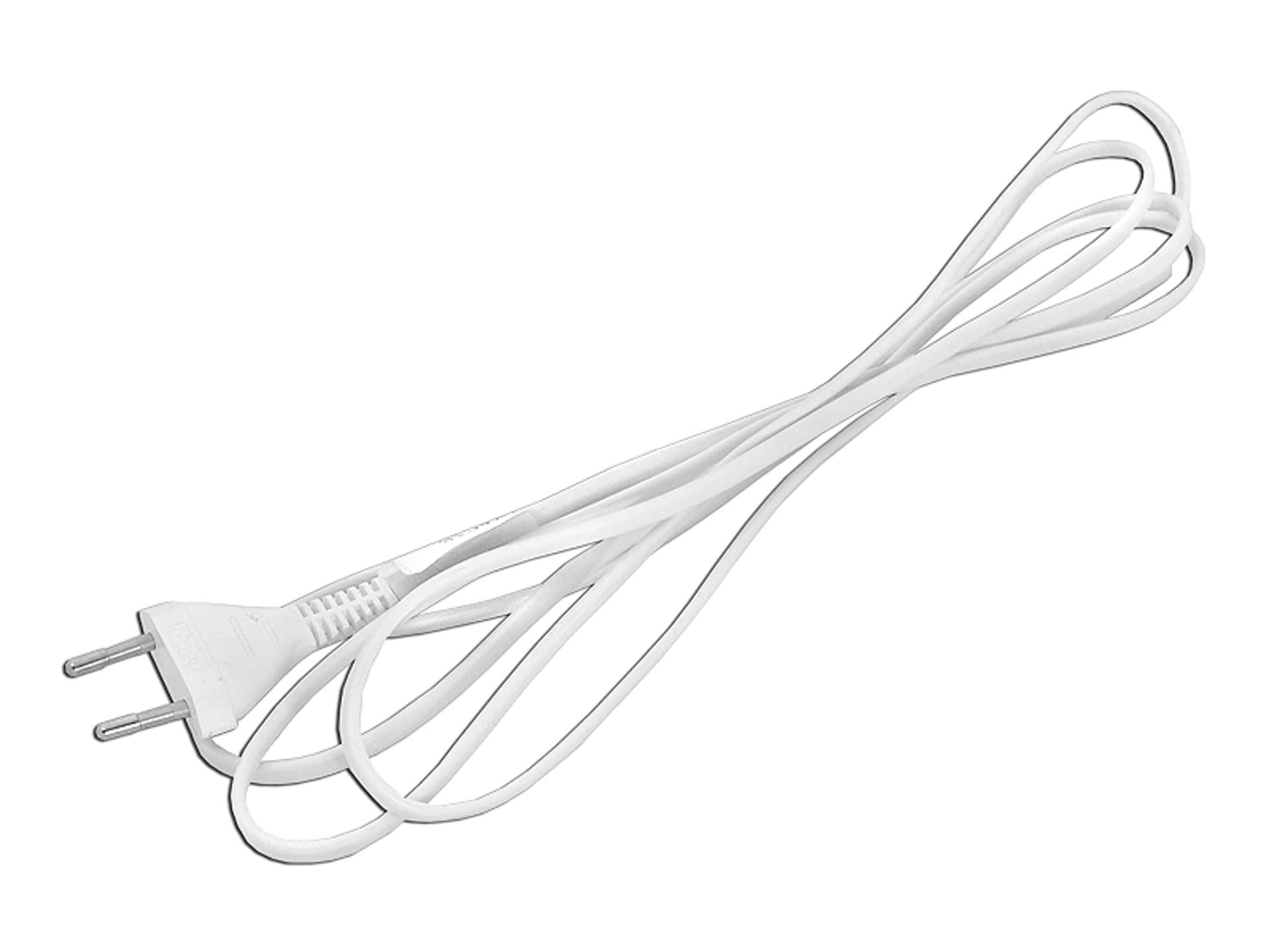 

5 szt. Kabel zasilający 2x0.5 biały 2m