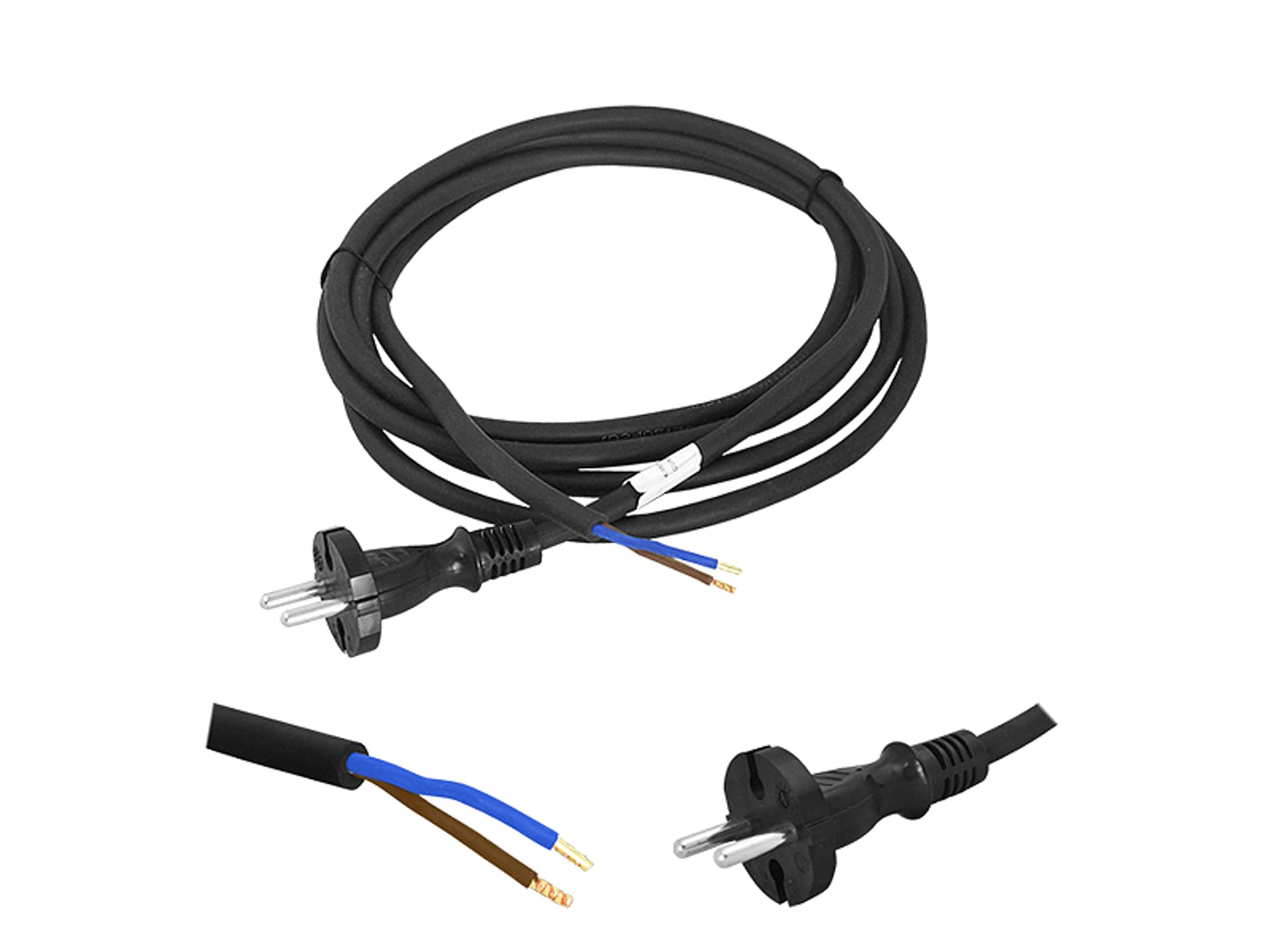 

Kabel zasilający 3 m, guma, 2 x 1,5 mm2. (1LM)