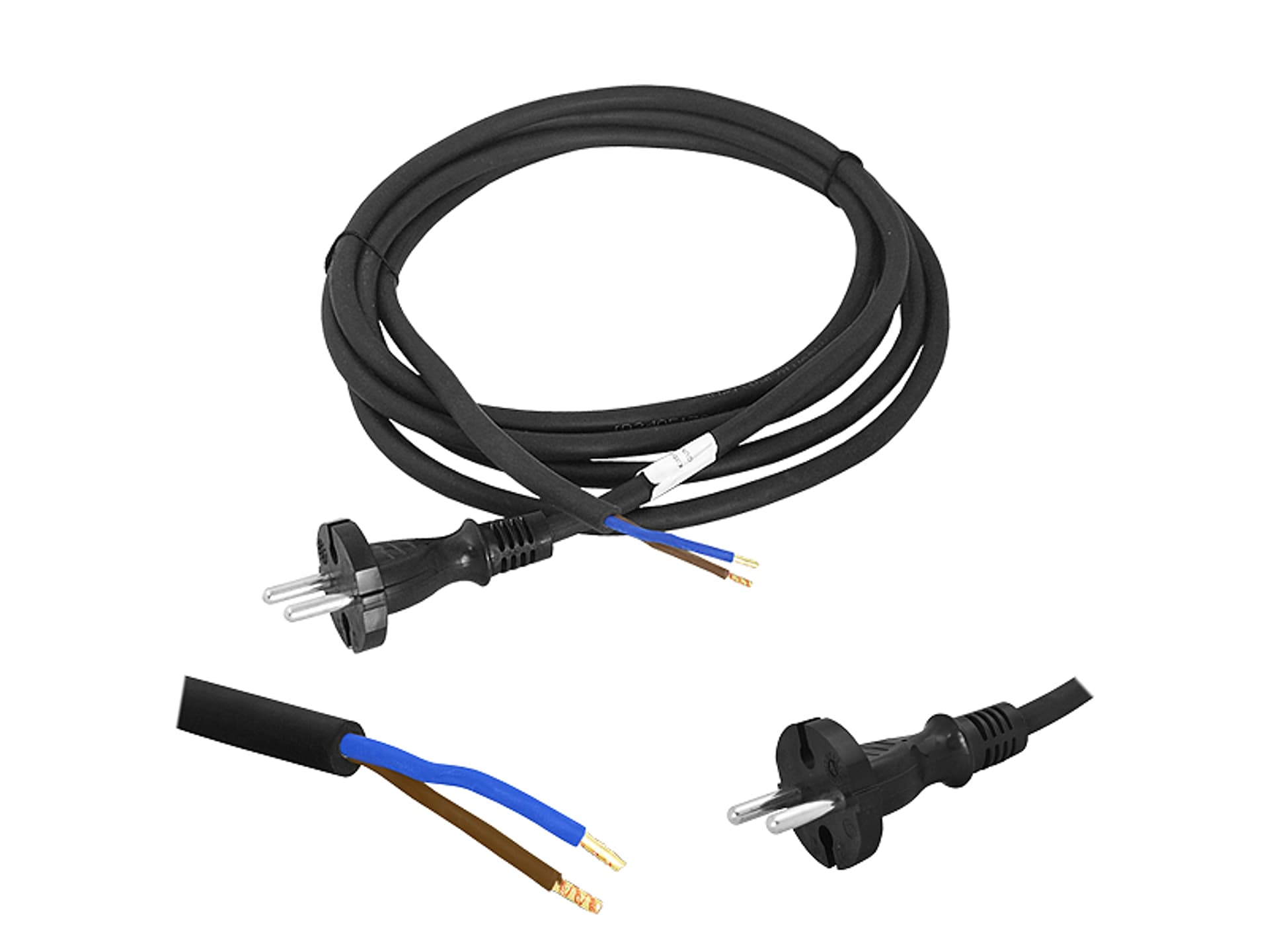

Kabel zasilający 5m GUMA 2x1. (1LM)