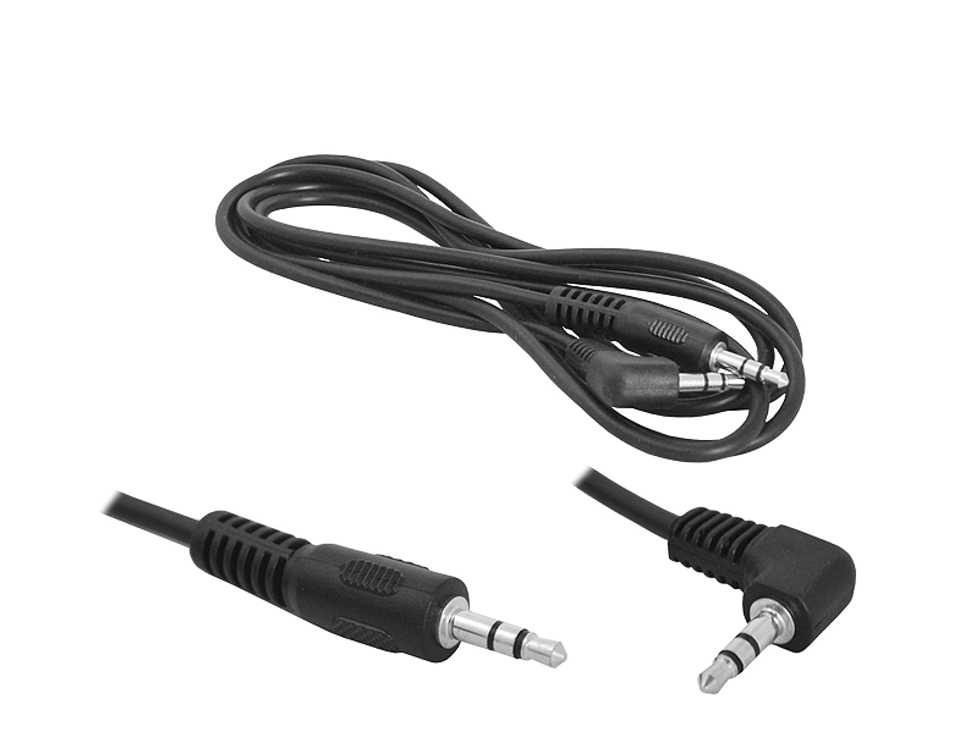 

Kabel Jack 3,5mm-Jack 3,5mm, 1,5m, wtyk kątowy. (1LM)