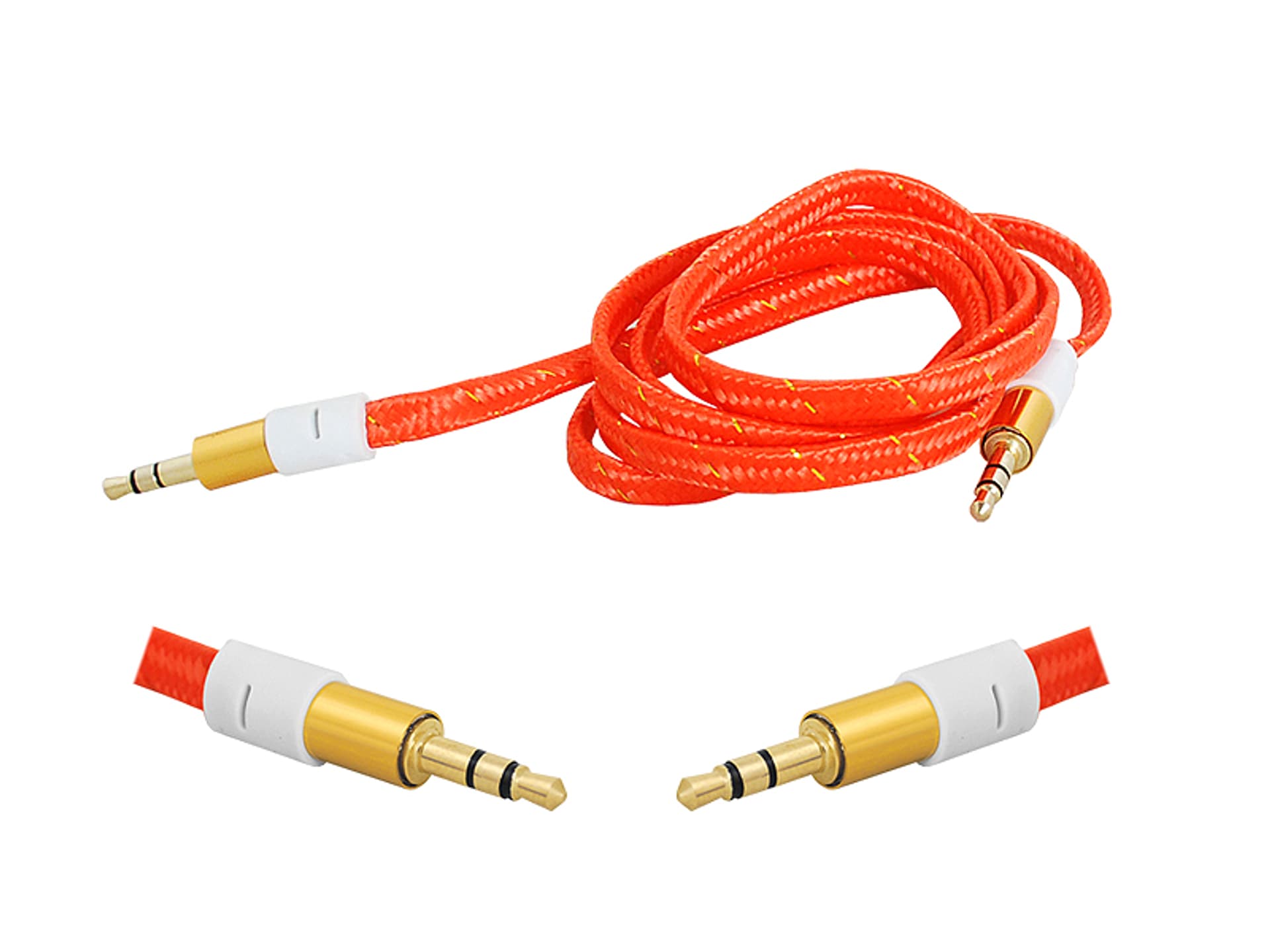 

1 szt. Kabel Jack 3,5mm-Jack 3,5mm, 1m, płaski.