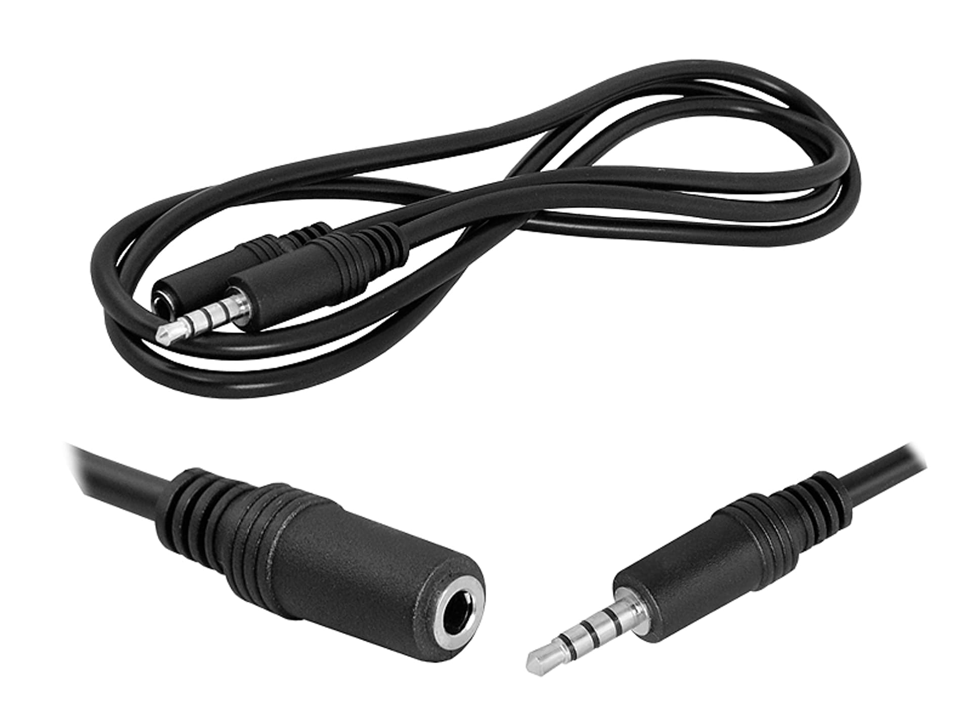 

Kabel Wtyk - Gniazdo Jack 3.5 4-polowy, 1.5m. (1LM)