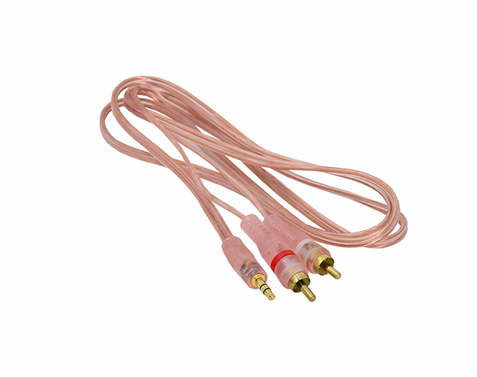 

PS Kabel Jack 3.5 - 2 wtyki RCA, przeźroczysty, HQ, 3m. (1LM)