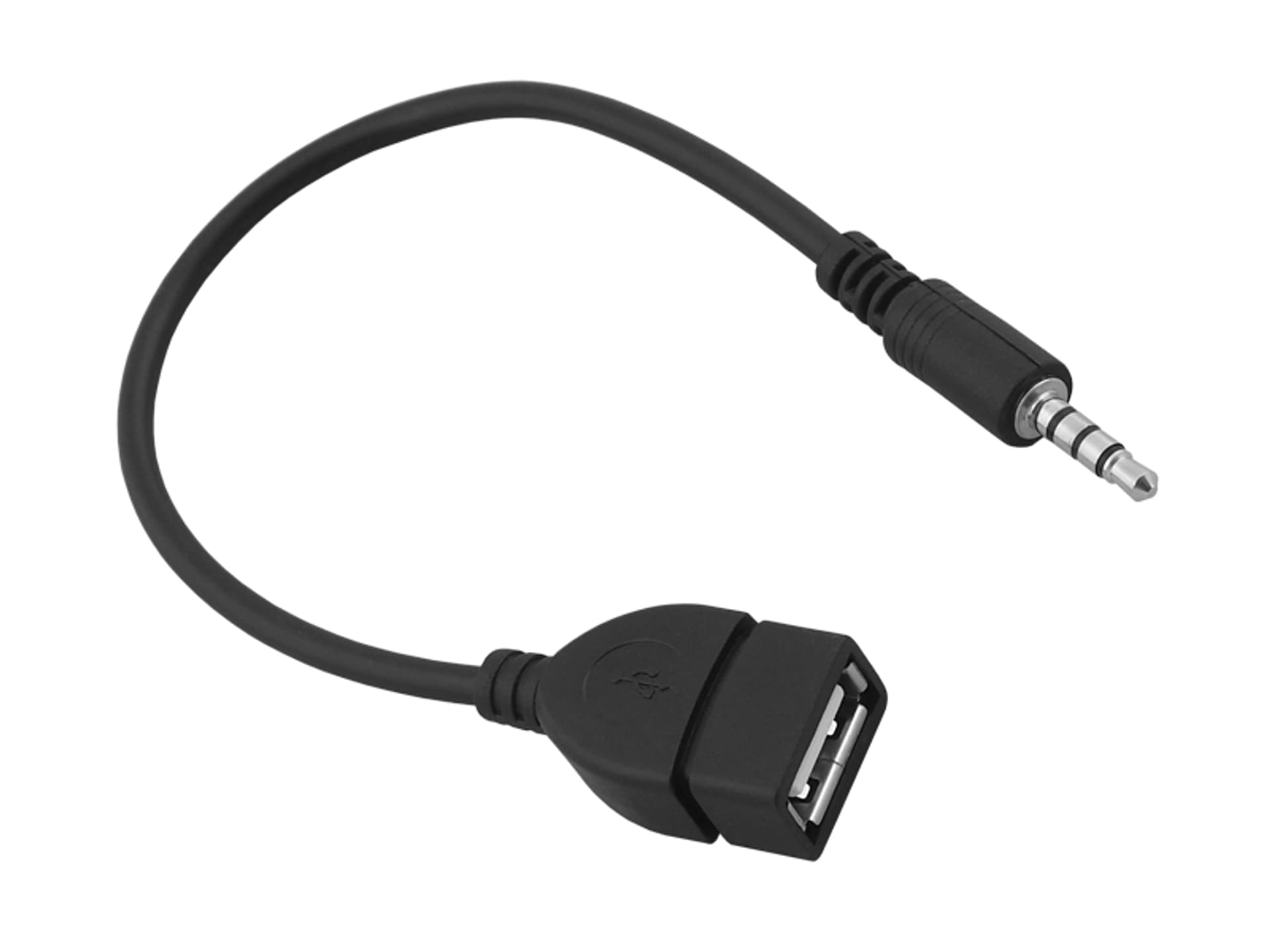 

Adapter AUX Jack 3.5mm USB, BLACK. (1LM)
