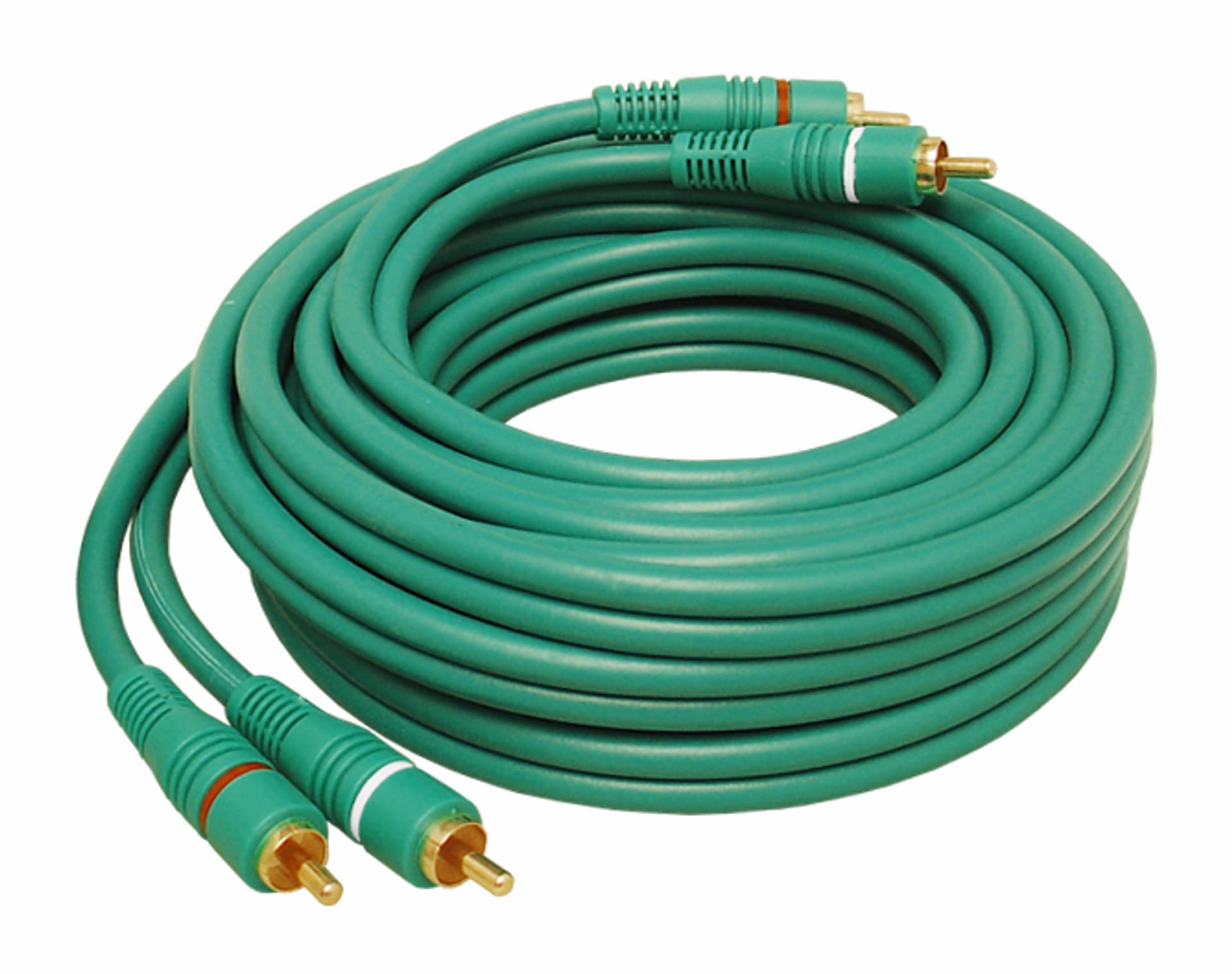 

Kabel 2 wtyki RCA - 2 wtyki RCA 1.5m zielony (1LM)