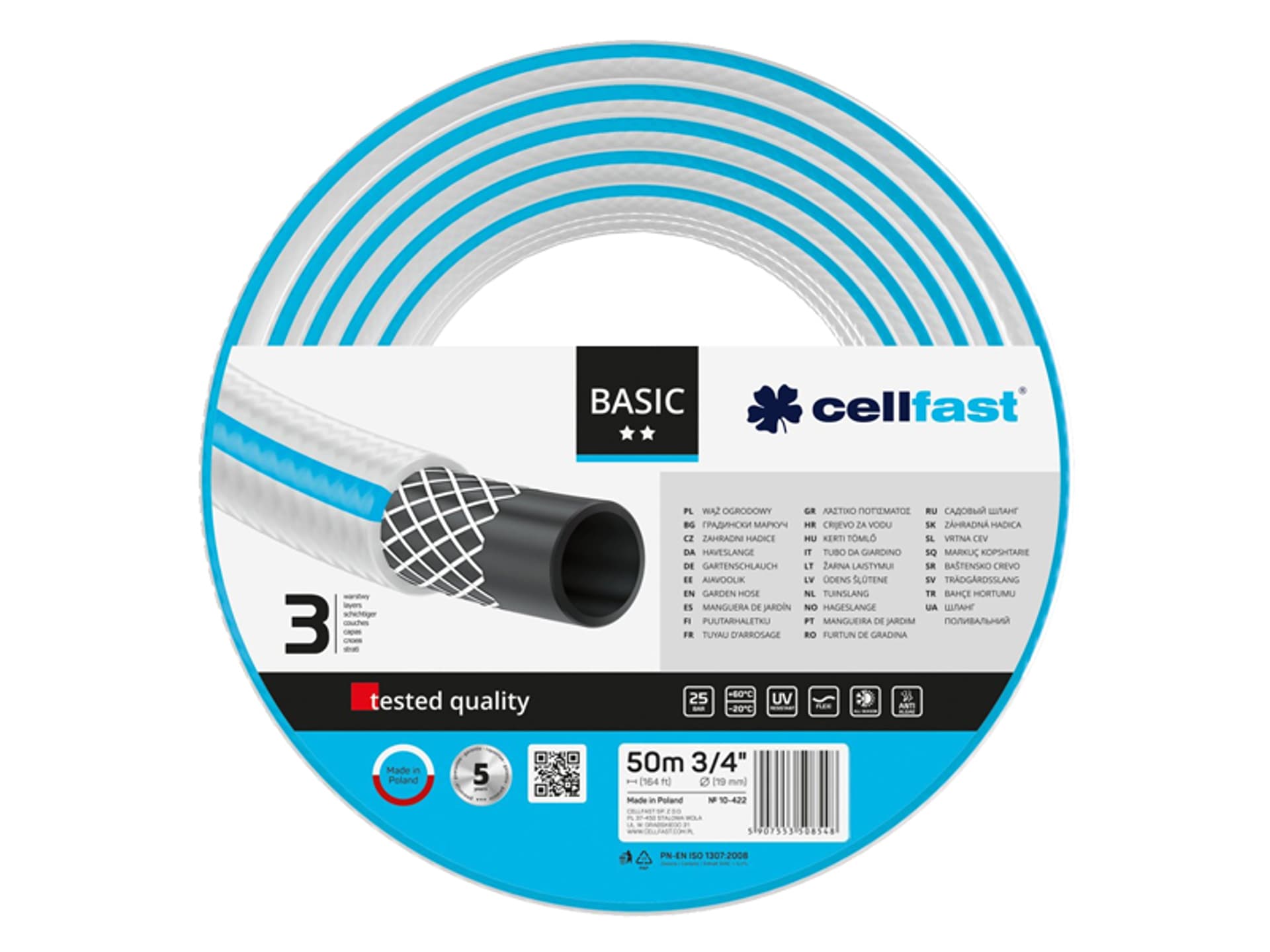 

Wąż ogrodowy Cellfast Basic 3/4" 50m