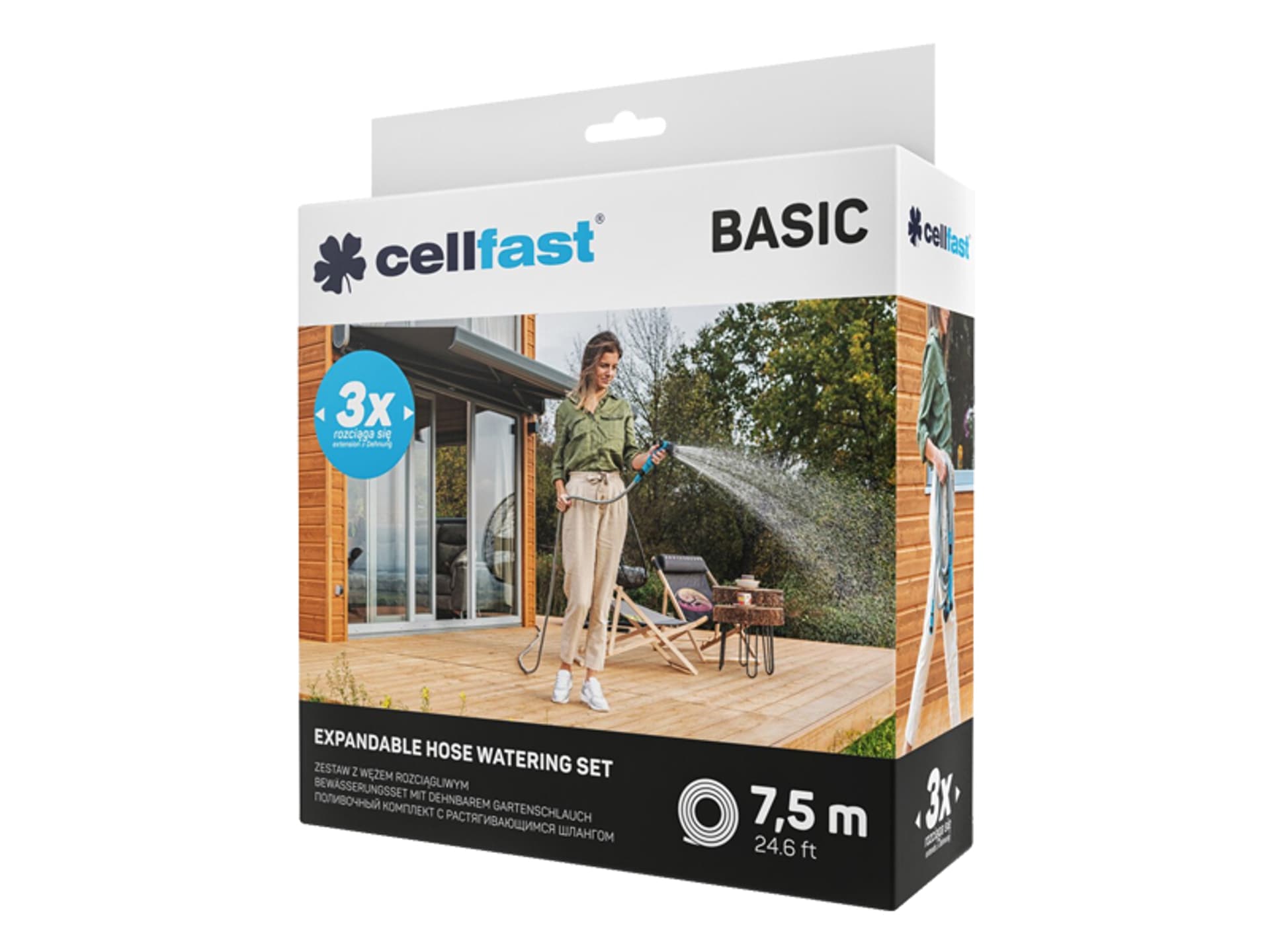 

PS Zestaw zraszający z wężem rozciągliwym Cellfast Basic, 7,5 m. (1LM)